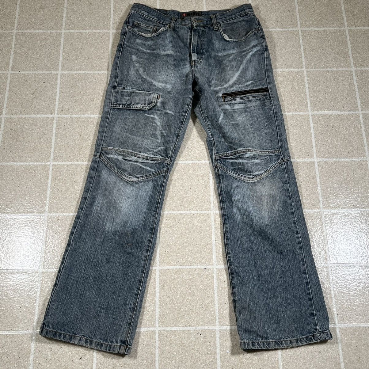 Other 4WARDS Denim Y2K Cargo Utility Jeans Wide Leg 30x31 Baggy Size US 30 / EU 46 - 1 Thumbnail