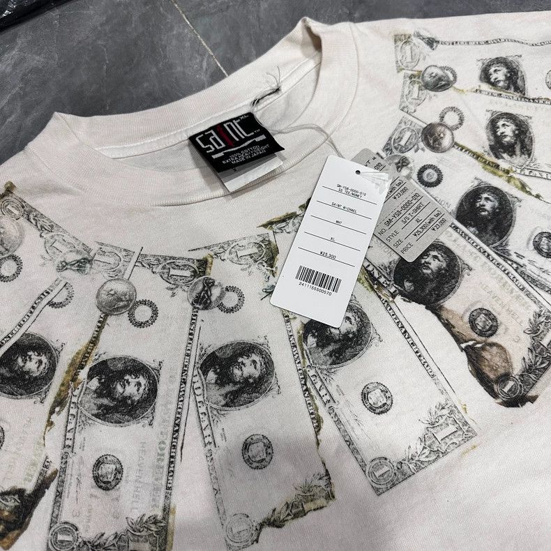 Saint Michael Saint Michael Rice white makes old short sleeves Size US XL / EU 56 / 4 - 3 Thumbnail