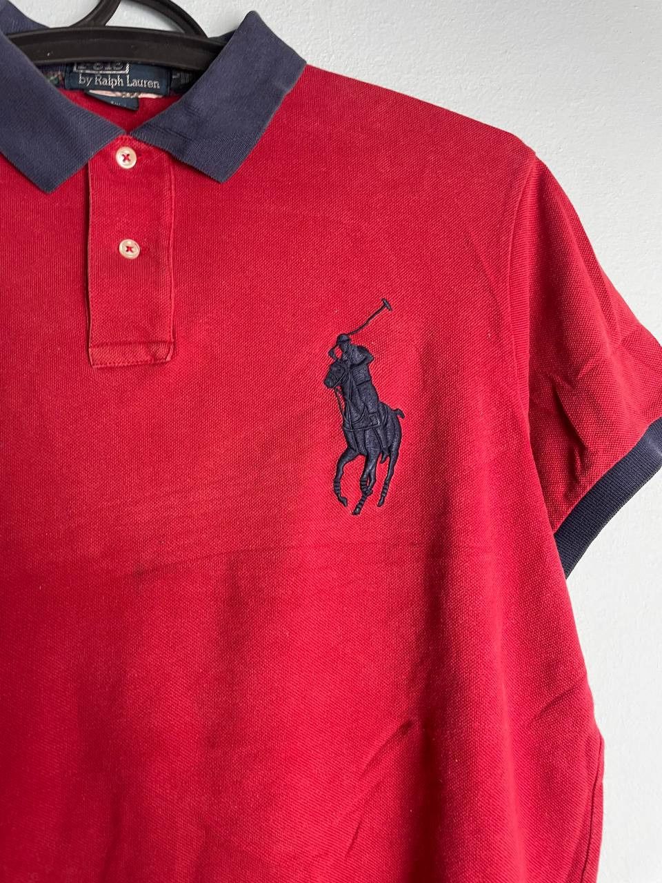 Polo Ralph Lauren × Vintage Polo Ralph Lauren Big Pony Mercer 3 Polo Team T-shirt Size US L / EU 52-54 / 3 - 3 Thumbnail