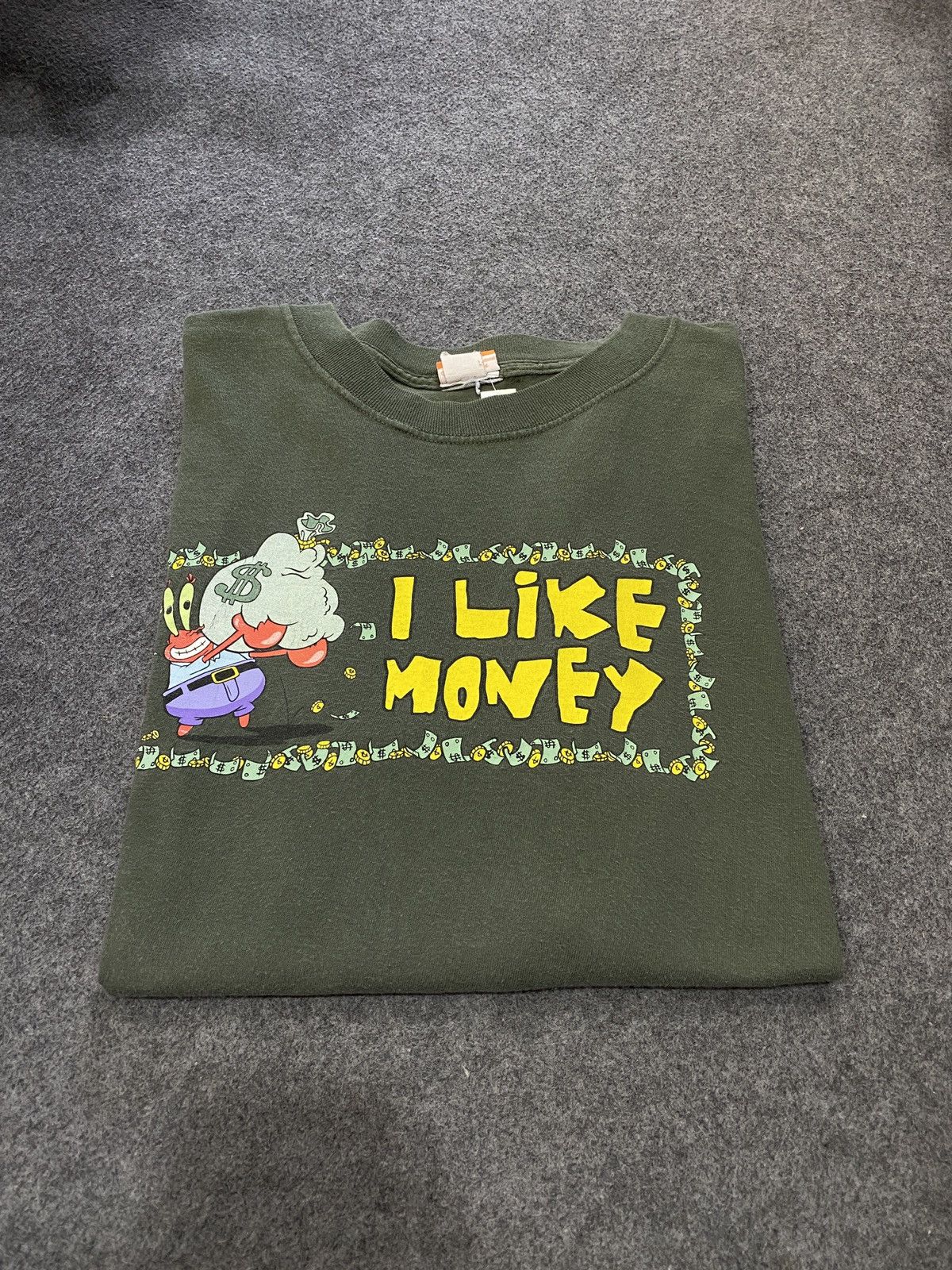 Nickelodeon Vintage 00’s SpongeBob Mr. Krabs I Like Money Nickelodeon Size US L / EU 52-54 / 3 - 1 Thumbnail