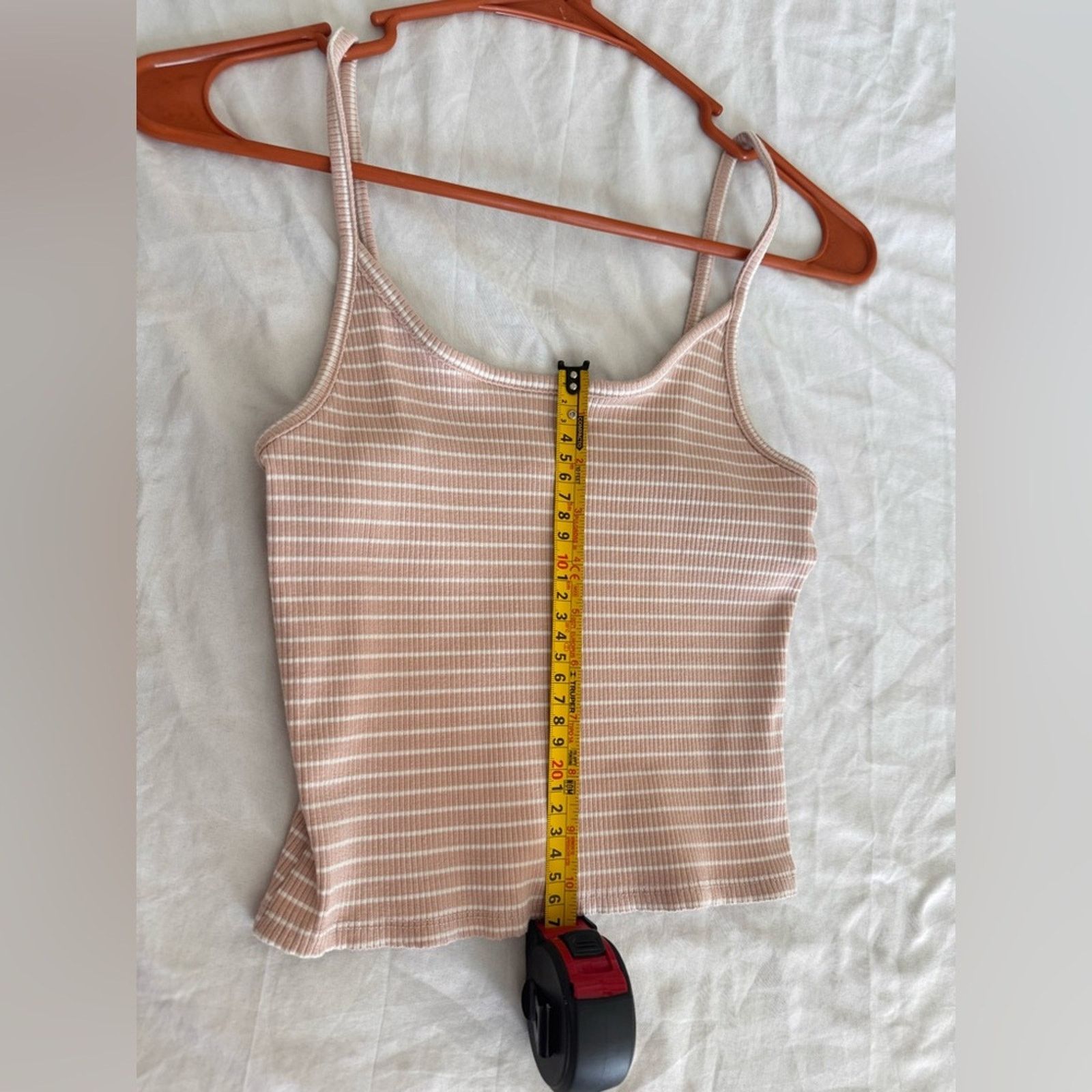 American Eagle Outfitters American Eagle Ribbed Tank Top – Beige Knit, Size M Size M / US 6-8 / IT 42-44 - 6 Thumbnail