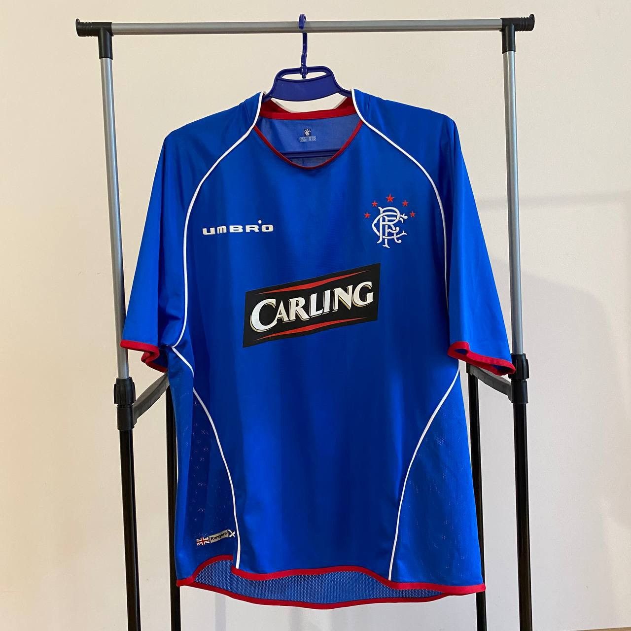Maillot d'entraînement de football vintage Glasgow Rangers FC