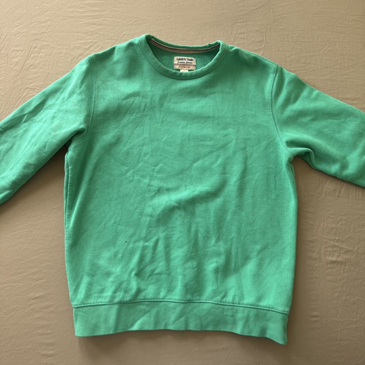 Lands' End × Vintage Lands End Serious Sweats Crew Sweatshirt Size US M / EU 48-50 / 2 - 2 Thumbnail