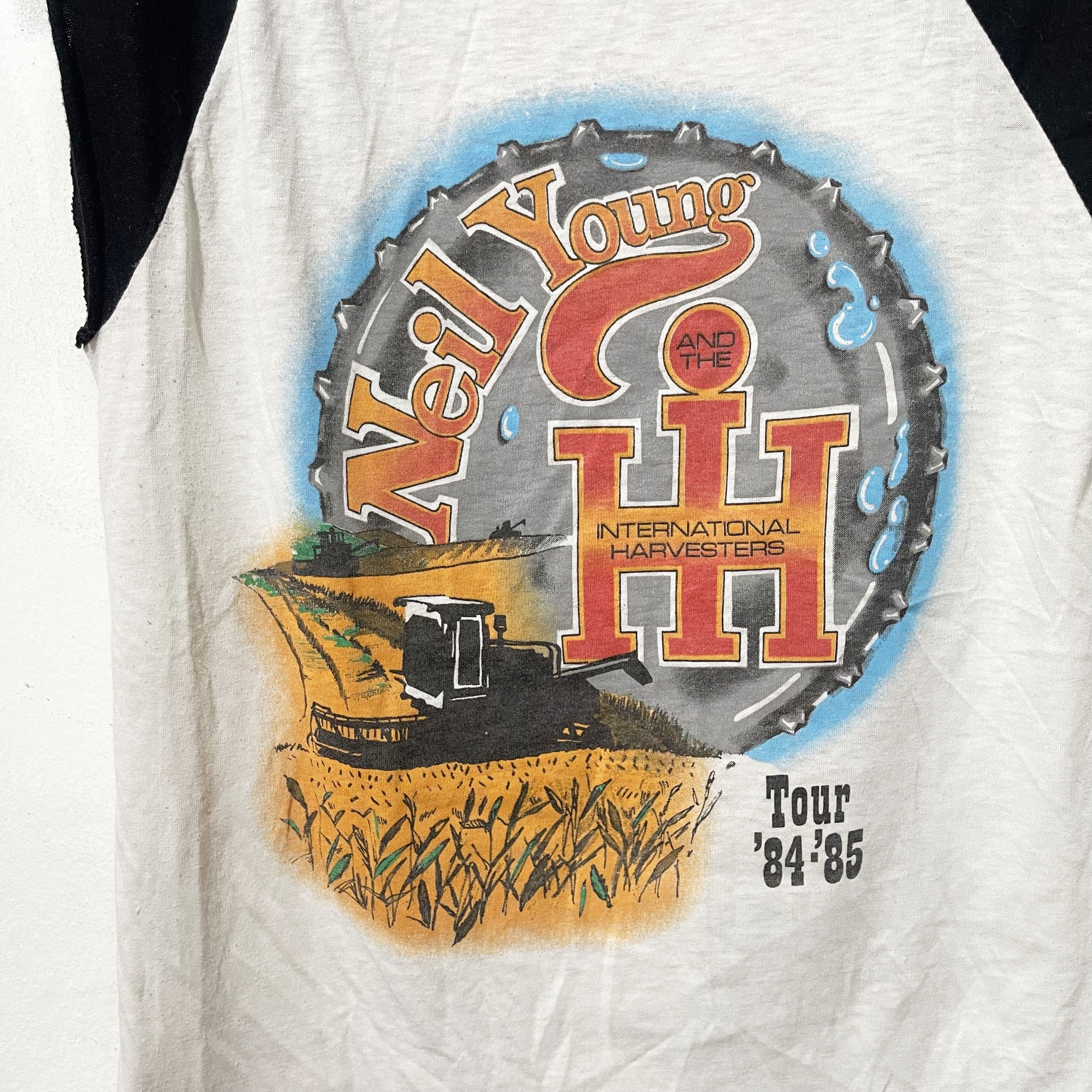 Band Tees Vintage 1984-1985 Neil Young Tour Shirt Size US XS / EU 42 / 0 - 2 Thumbnail