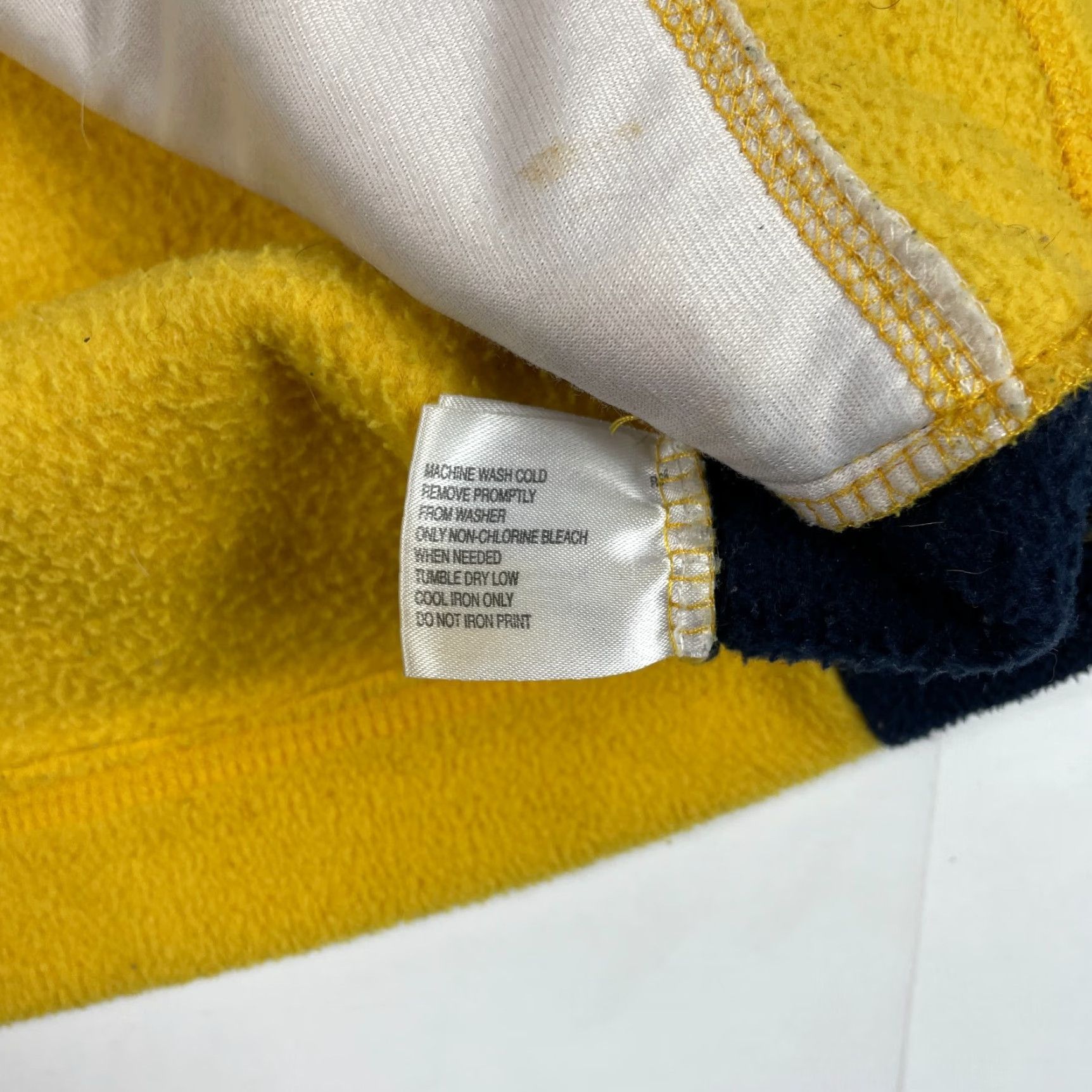 Nautica VINTAGE Nautica Jacket Mens M Yellow Competition Fleece Full Zip Hooded Jersey Style Regular Wind-Resistant Embroidered Logo USA Size US M / EU 48-50 / 2 - 6 Thumbnail