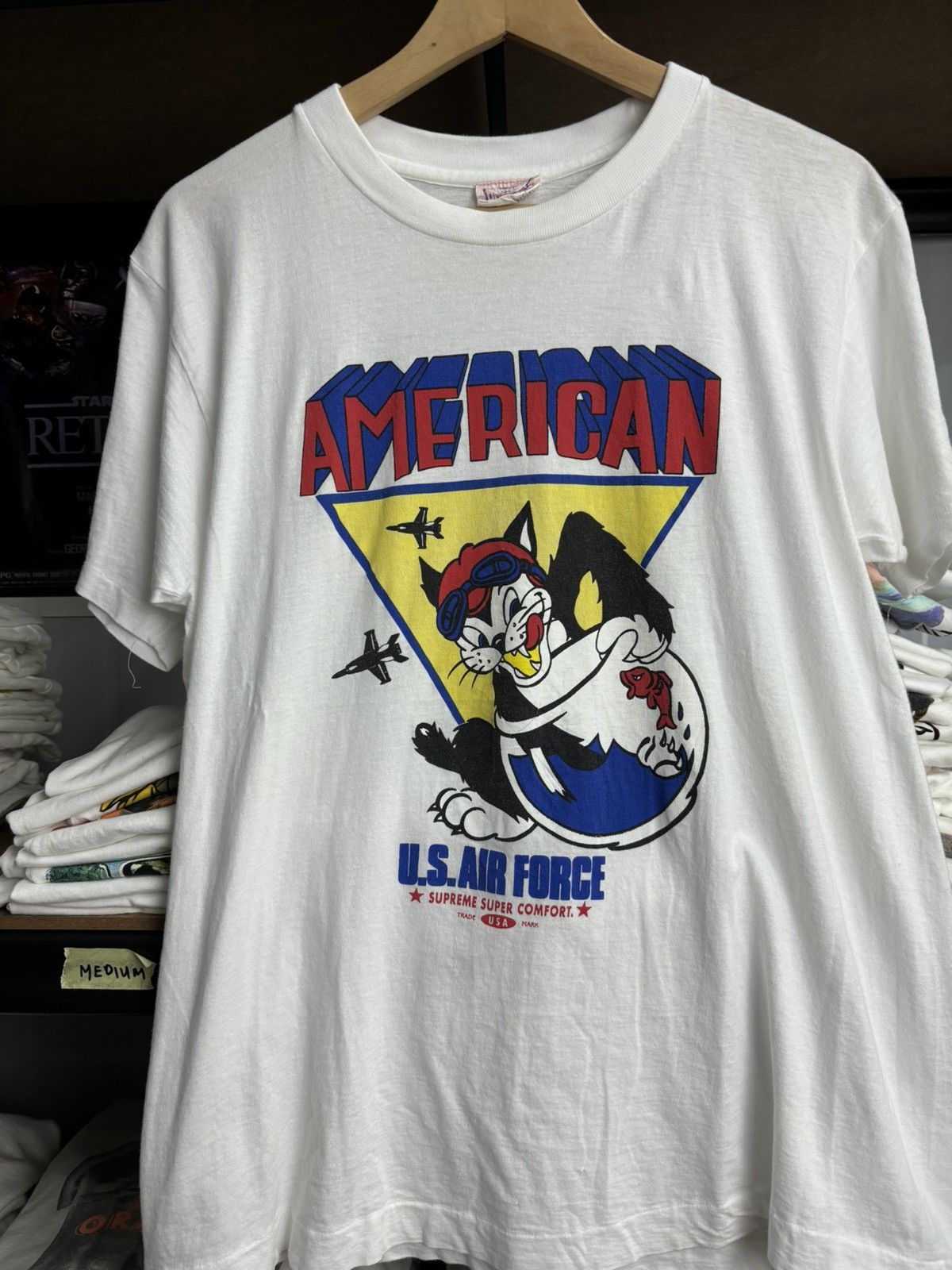 Vintage RARE! Vintage 90’s Art American Us Air Force Size US M / EU 48-50 / 2 - 3 Thumbnail