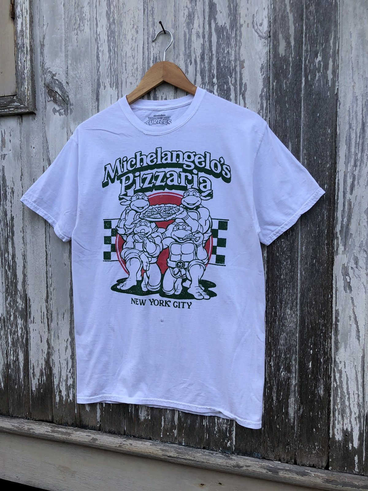 Cartoon Network Teenage Mutant Ninja Turtles Michelangelo Pizzaria Tee Size US M / EU 48-50 / 2 - 4 Thumbnail