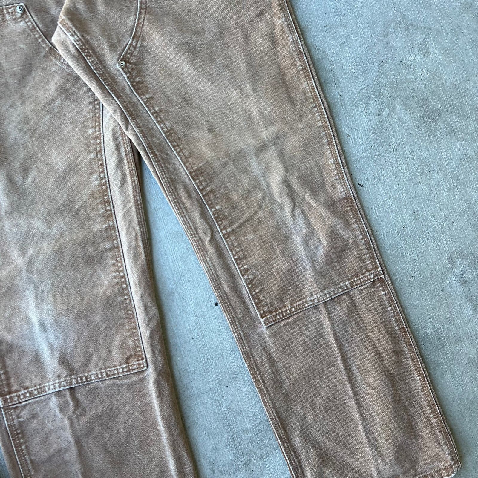 Carhartt × Vintage Carhartt WOMENS brown double knee work wear carpenter pants Size US 33 - 7 Thumbnail