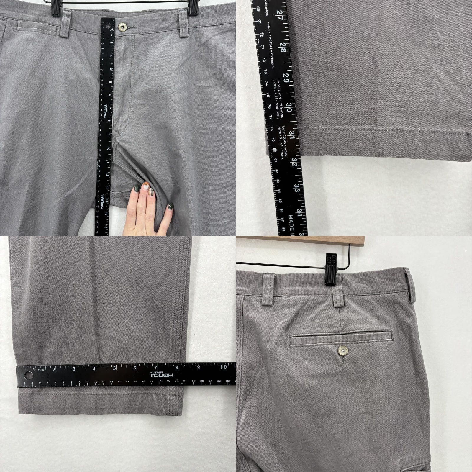 Duluth Trading Company Duluth Trading Co DuluthFlex Ballroom Slim Fit Khaki Pants Mens 40x32 Gray Stretch Workwear Cargo Size US 40 / EU 56 - 8 Thumbnail