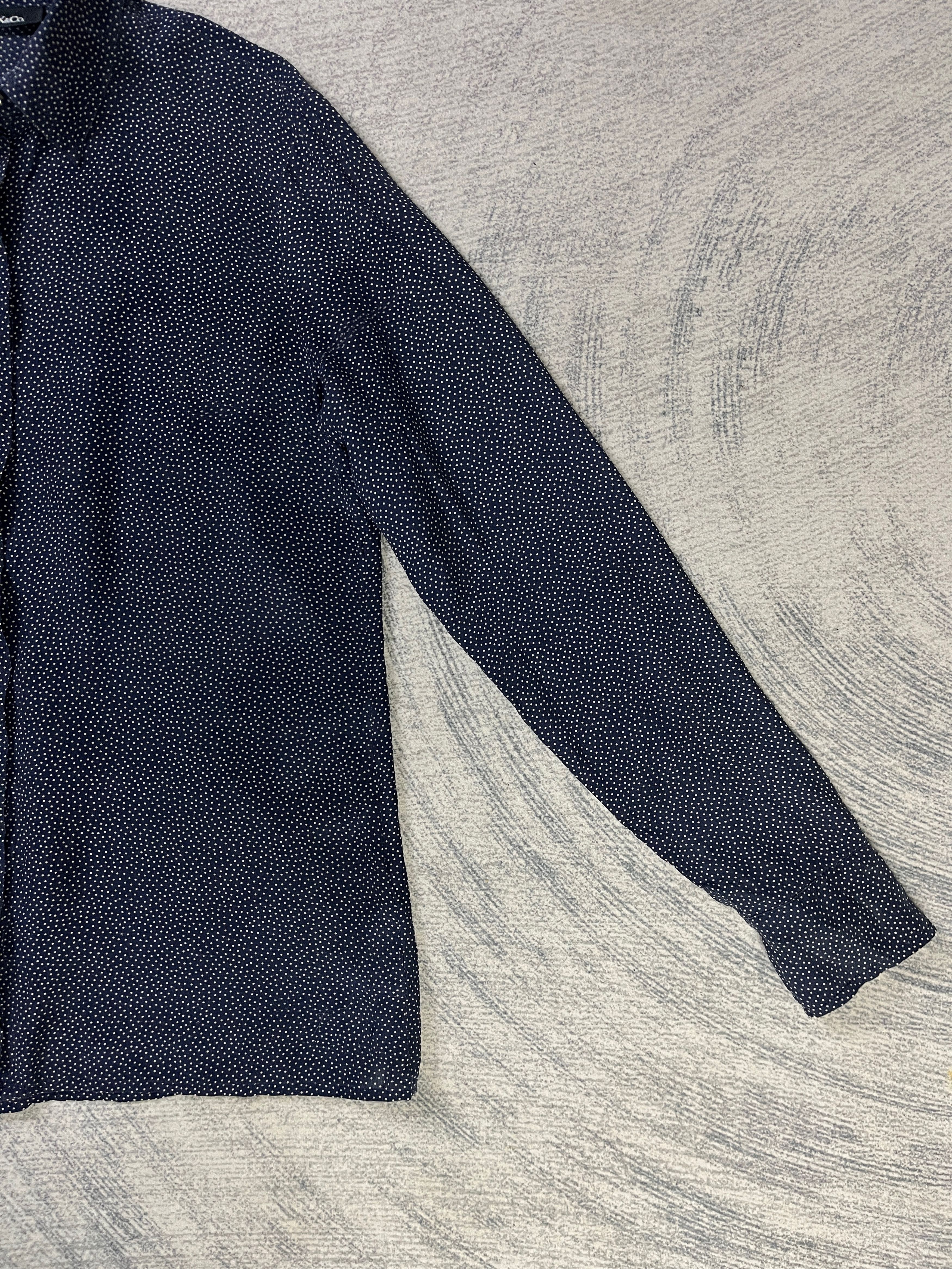 MAX&Co. Max & Co Silk Polka Dot Blouse Button Ups Made in Moldova Size XS / US 0-2 / IT 36-38 - 5 Thumbnail