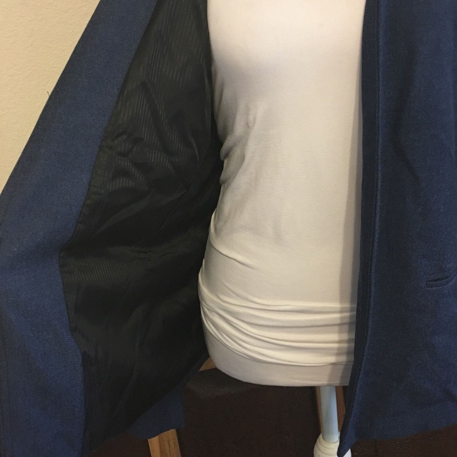 Other Adrienne Vittadini denim look open front blazer Size M / US 6-8 / IT 42-44 - 4 Thumbnail