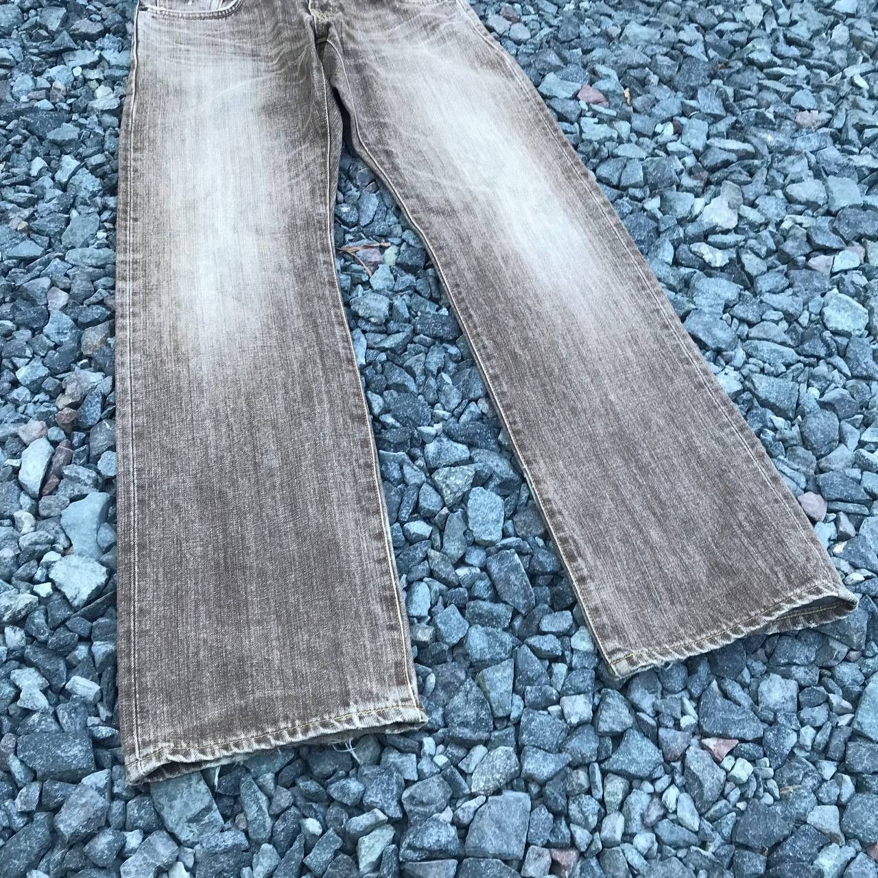 Edwin VINTAGE EDWIN EXCLUSIVE Faded Brown Distressed jean W29x32 Size US 29 - 3 Thumbnail