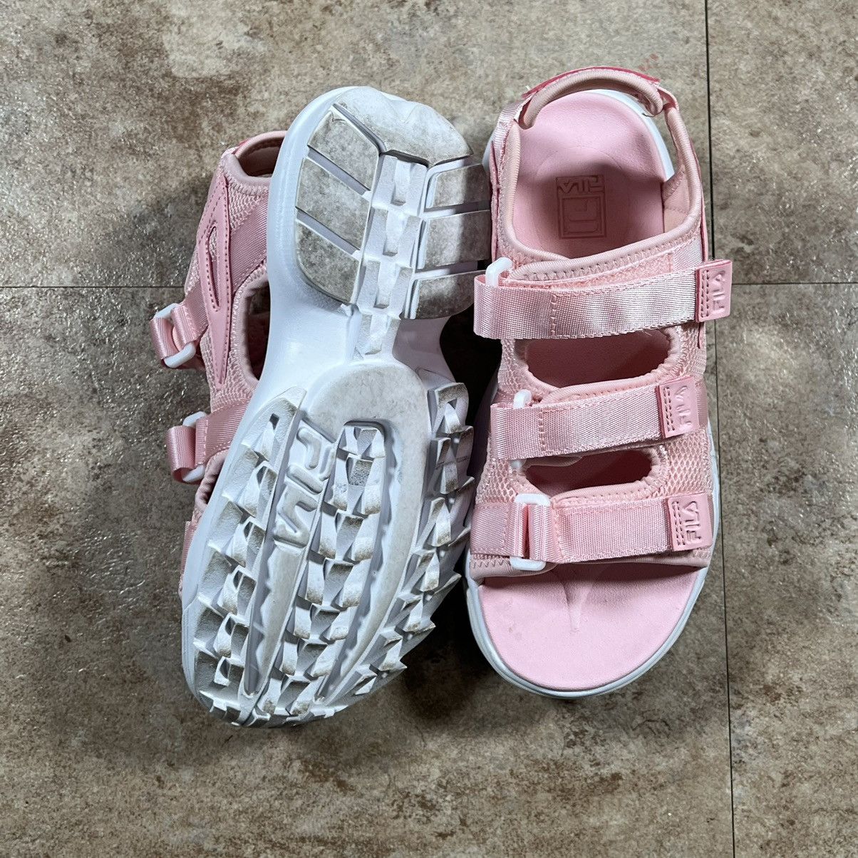 Fila Fila Tapered Sandals Pink Women Lifestyle Strap Platform Size US 6 / IT 36 - 4 Thumbnail