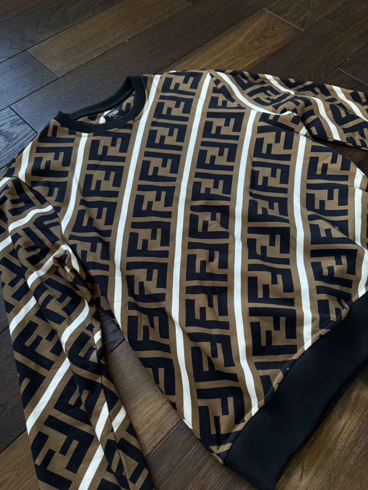 Fendi Fendi Diagonal FF Sweatshirt Size US M / EU 48-50 / 2 - 2 Thumbnail