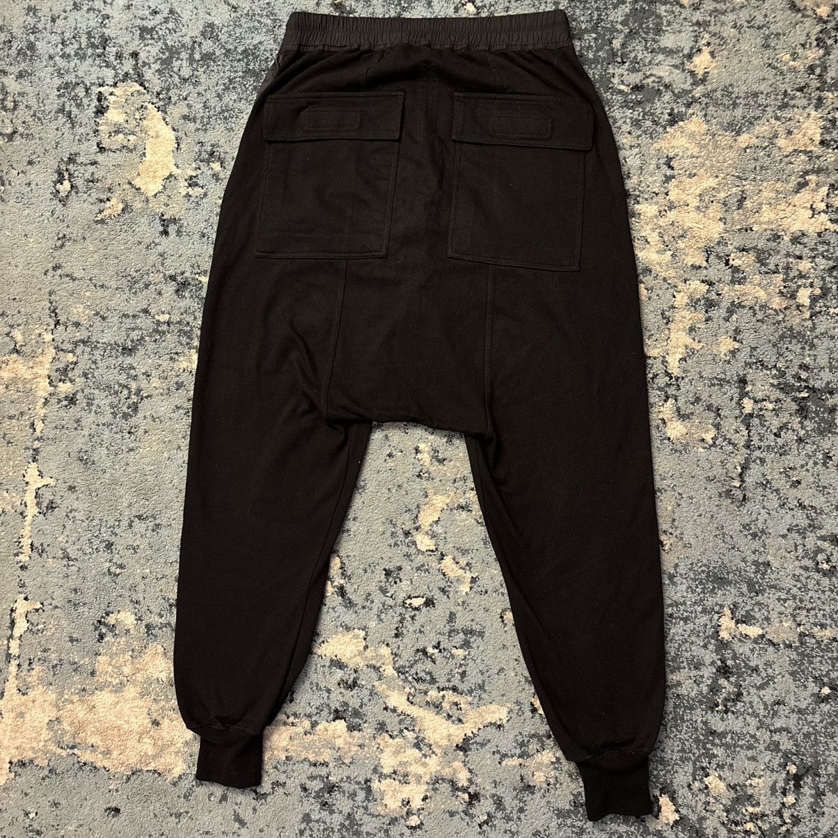 Rick Owens Drkshdw Rick Owens Drkshdw Black Cotton & Nylon Classic Lounge Pants Size US 32 / EU 48 - 2 Thumbnail