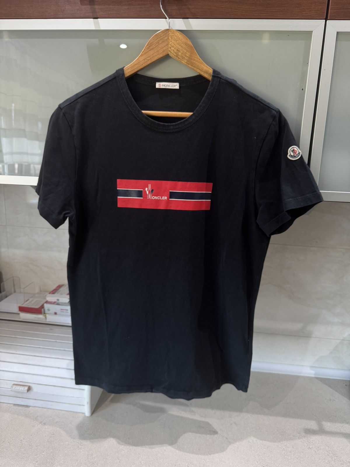 Moncler black tshirt