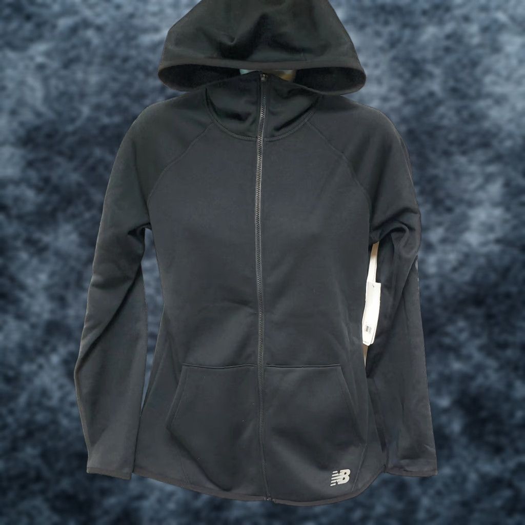 New Balance Womens New Balance Accelerate Jacket Cross Training w/Hood Black XS S Short Sleeve Full Zip Track Shirt Mens Womens Size S / US 4 / IT 40 - 1 Thumbnail