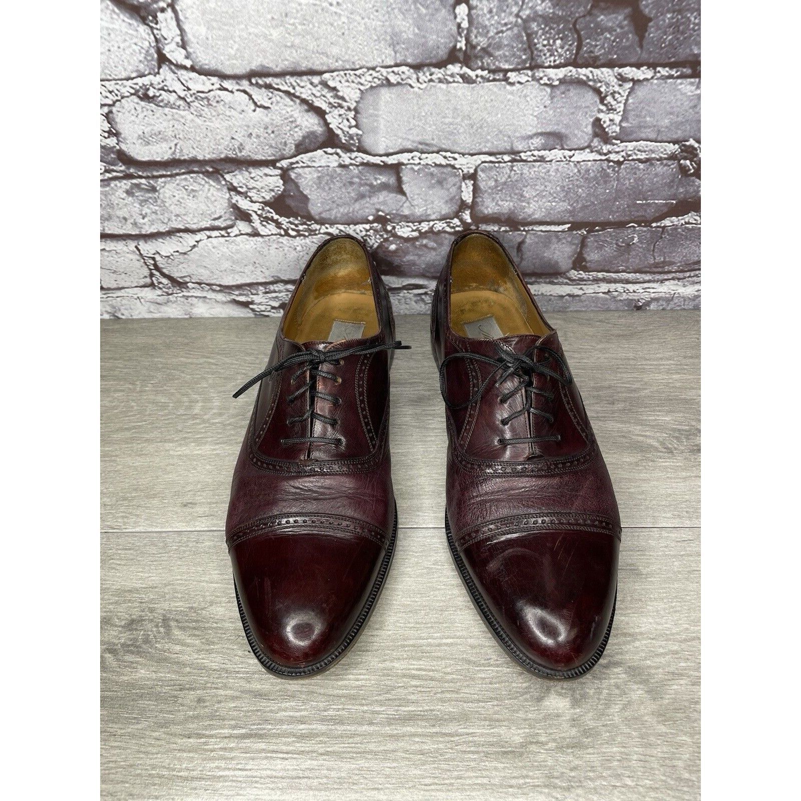 Mezlan Mezlan FLORENCE Purple Cordovan Cap Toe Oxford Dress Shoes M Size US 9.5 / EU 42-43 - 18 Thumbnail