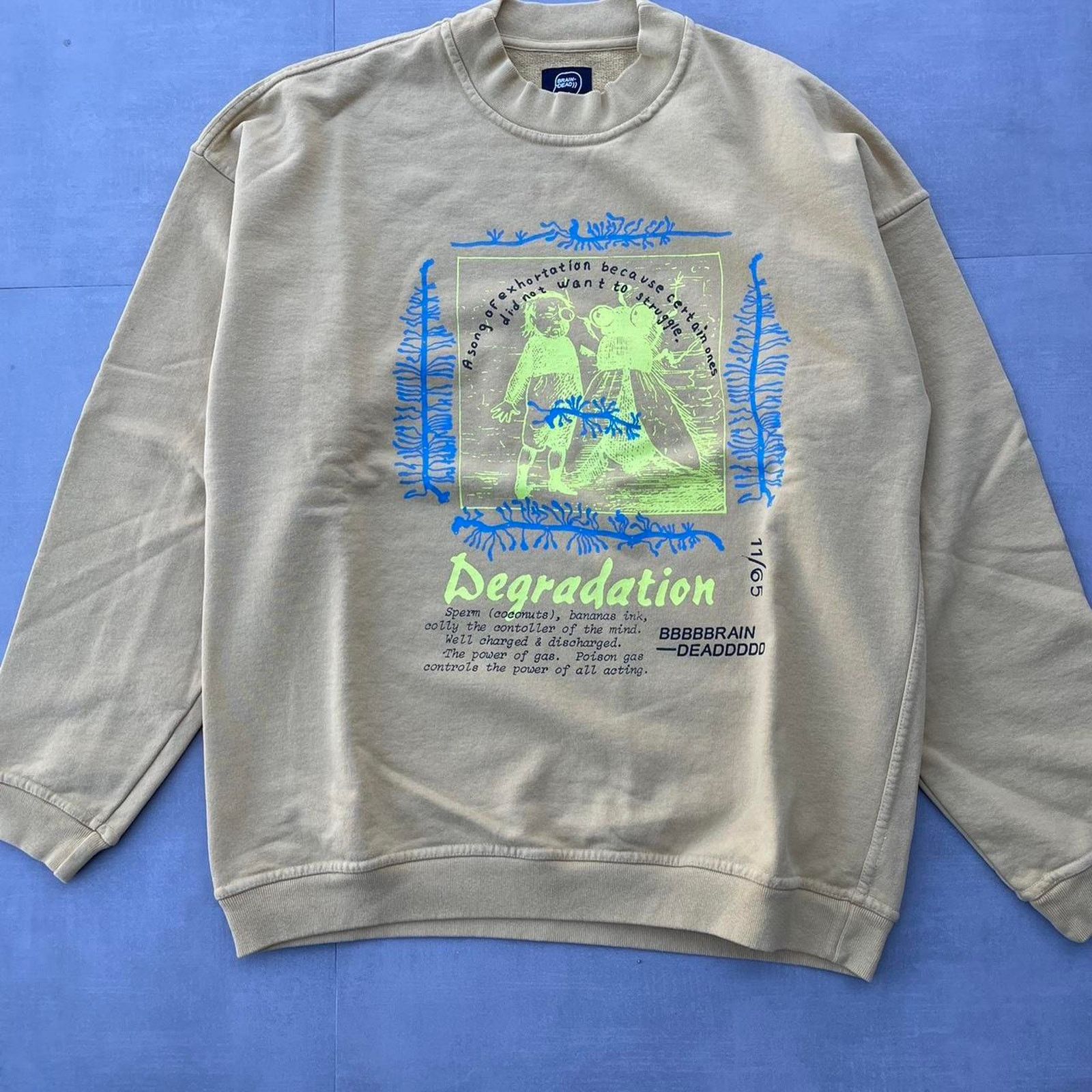 Brain Dead Brain dead degradation mustard sweatshirt Size US S / EU 44-46 / 1 - 1 Thumbnail
