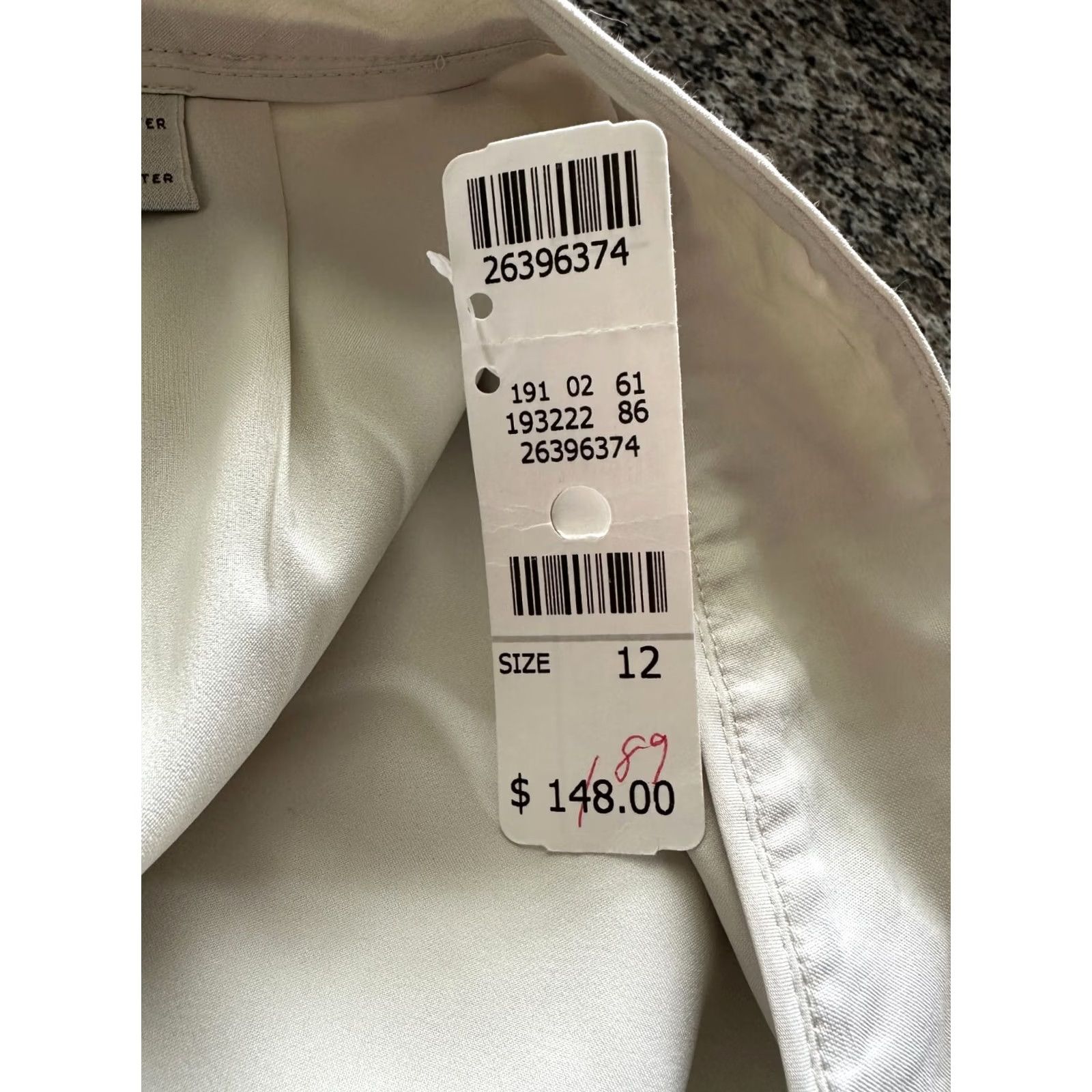 Talbots Talbots Collection Pants Womens 12 Beige Linen Blend Wide Leg Trouser NEW Size 34" / US 12 / IT 48 - 8 Thumbnail