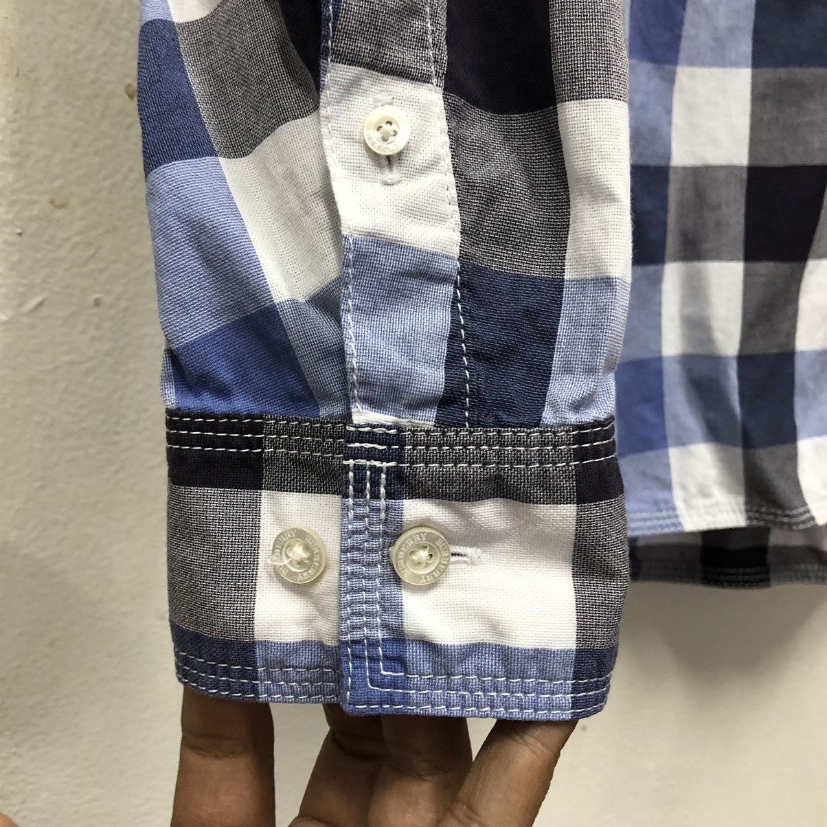 Burberry Authentic Burberry London Checkered Long Sleeve Shirt Size US M / EU 48-50 / 2 - 12 Thumbnail