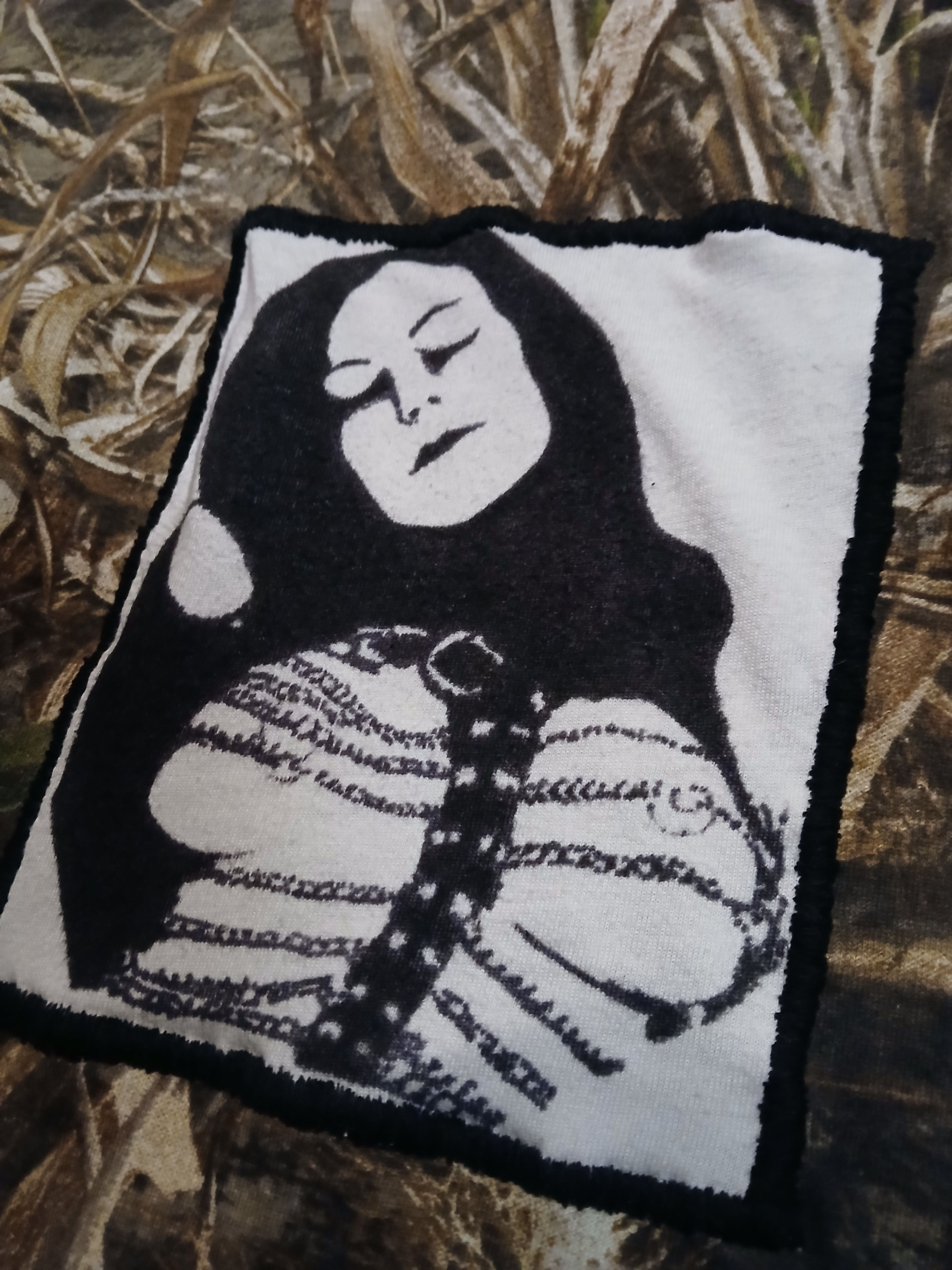 Handmade Made to Order Chained Lady Handmade Patch and Handsewed. Size US L / EU 52-54 / 3 - 1 Thumbnail