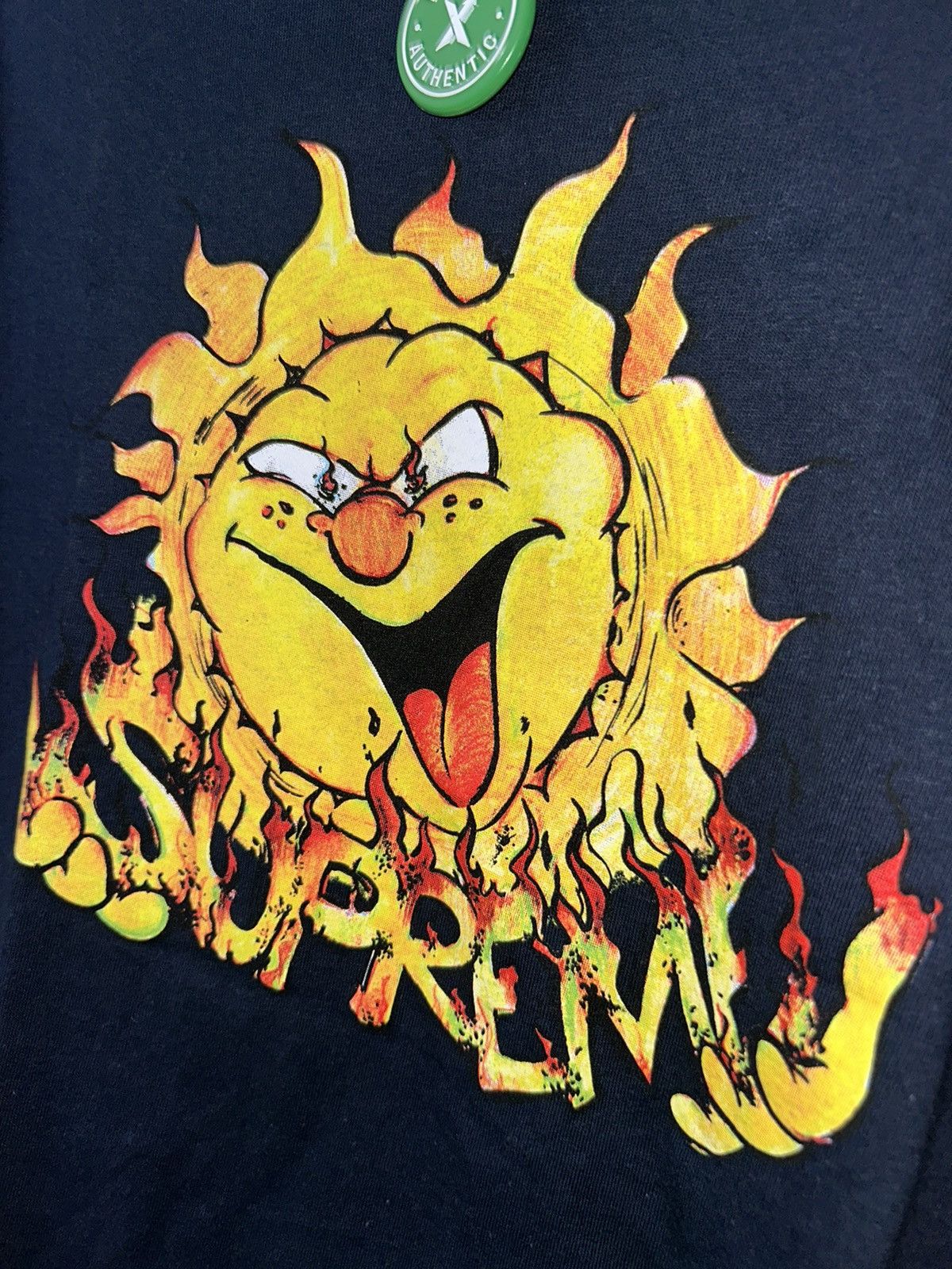 Supreme Sun Tee Navy FW20 size Small NEW WITH TAGS