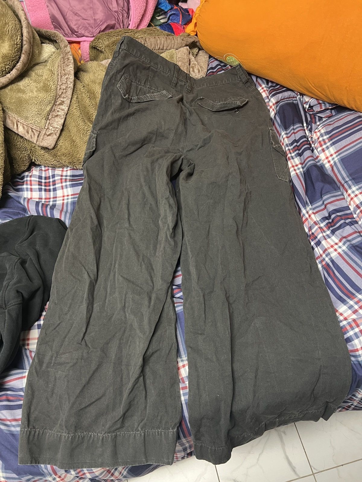 Adam Small Adam Small Pleated Cargo Trousers Size US 30 / EU 46 - 3 Thumbnail