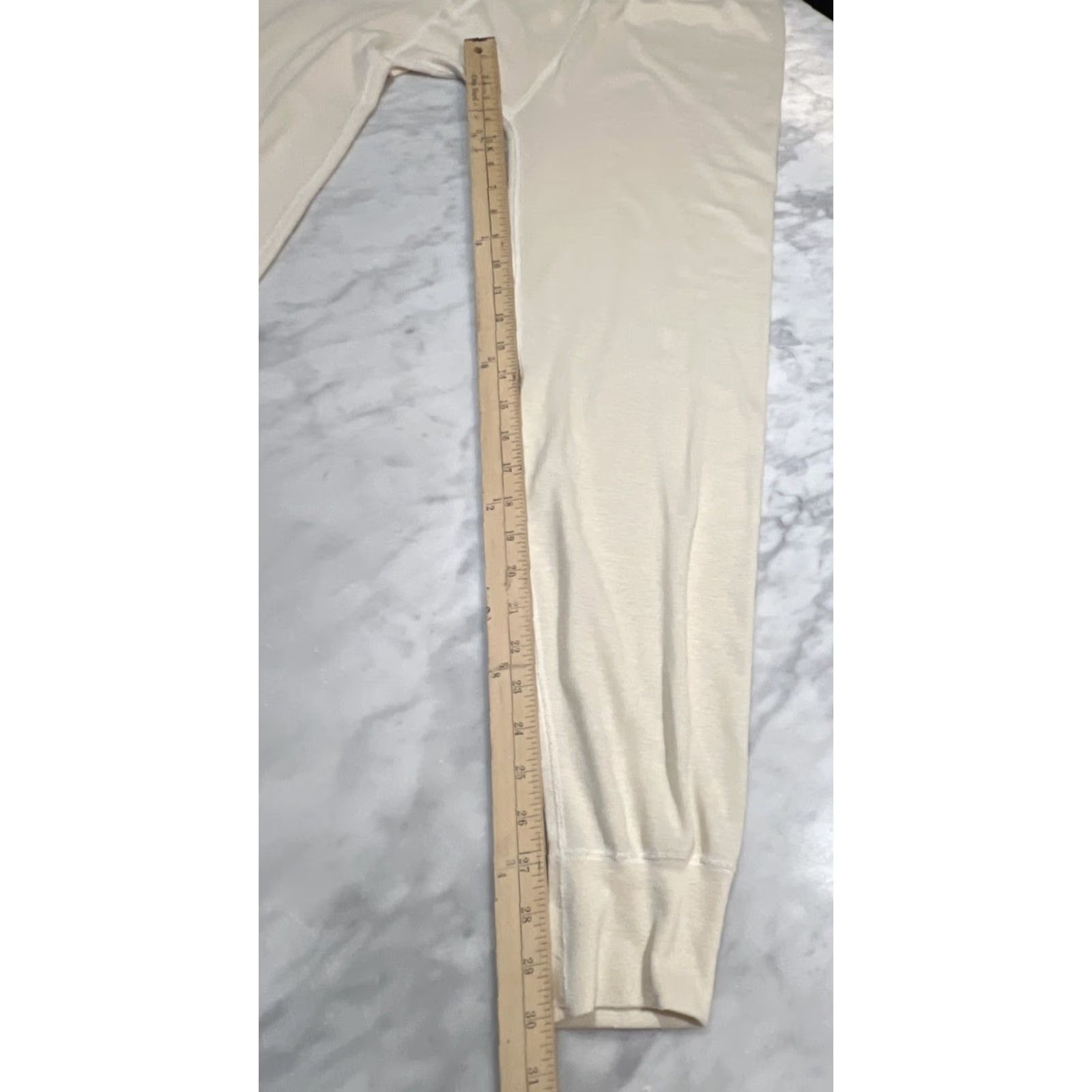 Vintage VINTAGE L.L.Bean Base Layer Pants Men Large Tall Beige Size US 33 - 7 Thumbnail