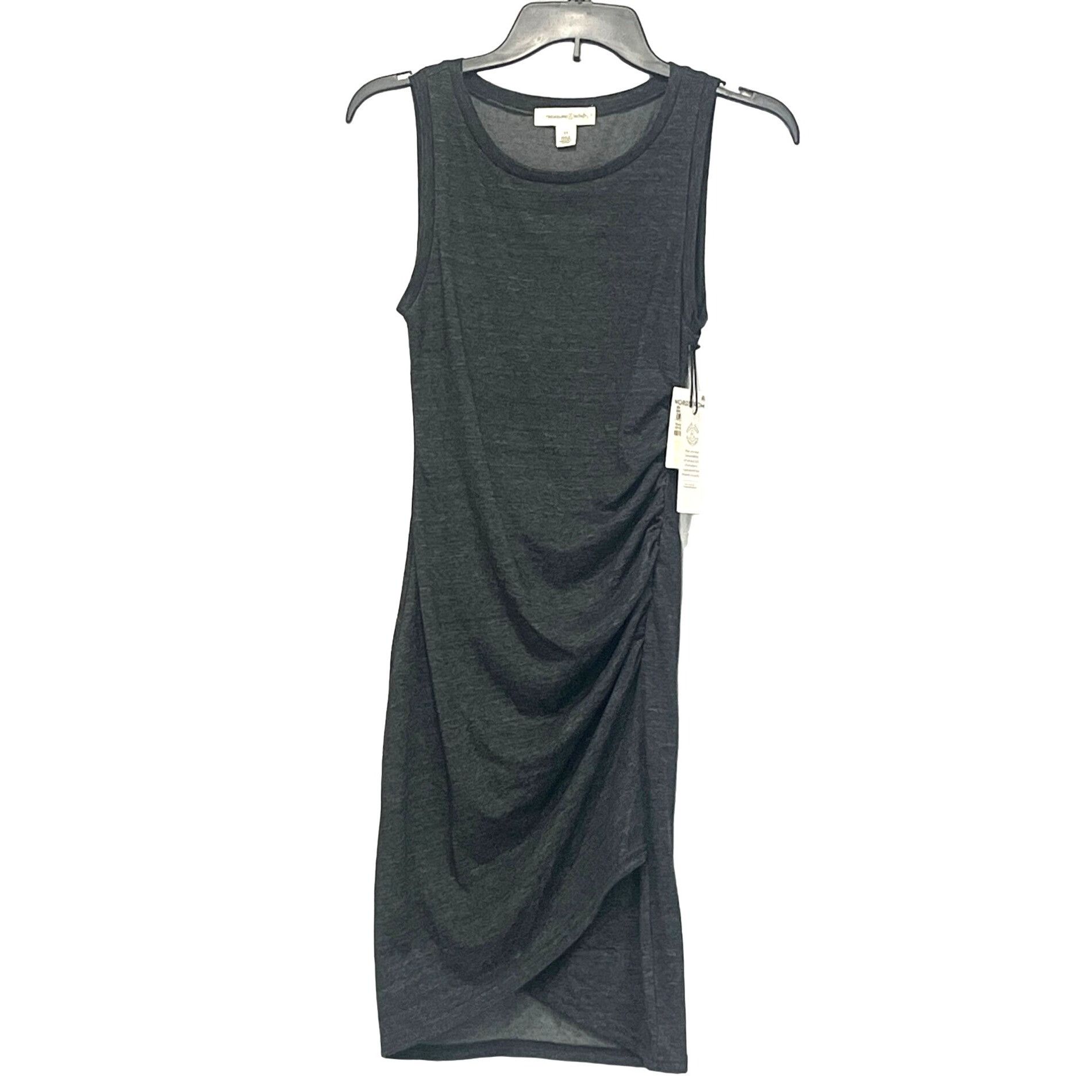Treasure & Bond Treasure & Bond Ruched Side Sleeveless Dress Medium Charcoal Size XS / US 0-2 / IT 36-38 - 11 Thumbnail