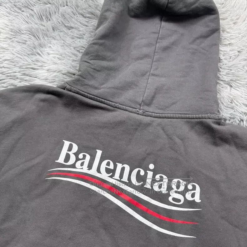 Balenciaga Balenciaga Distressed Gray Coke Hoodie Size US S / EU 44-46 / 1 - 6 Thumbnail