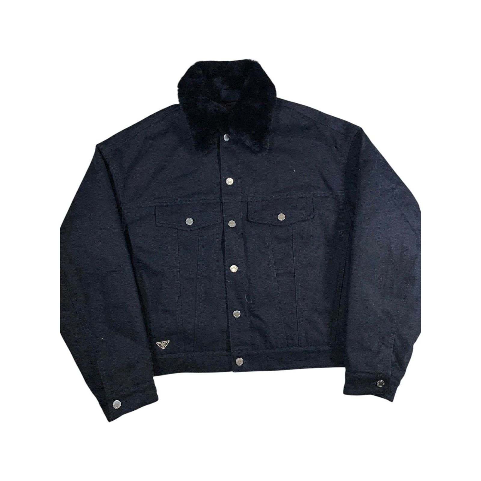 Prada Prada Bull Blouson Black Denim Jacket Size US L / EU 52-54 / 3 - 1 Thumbnail