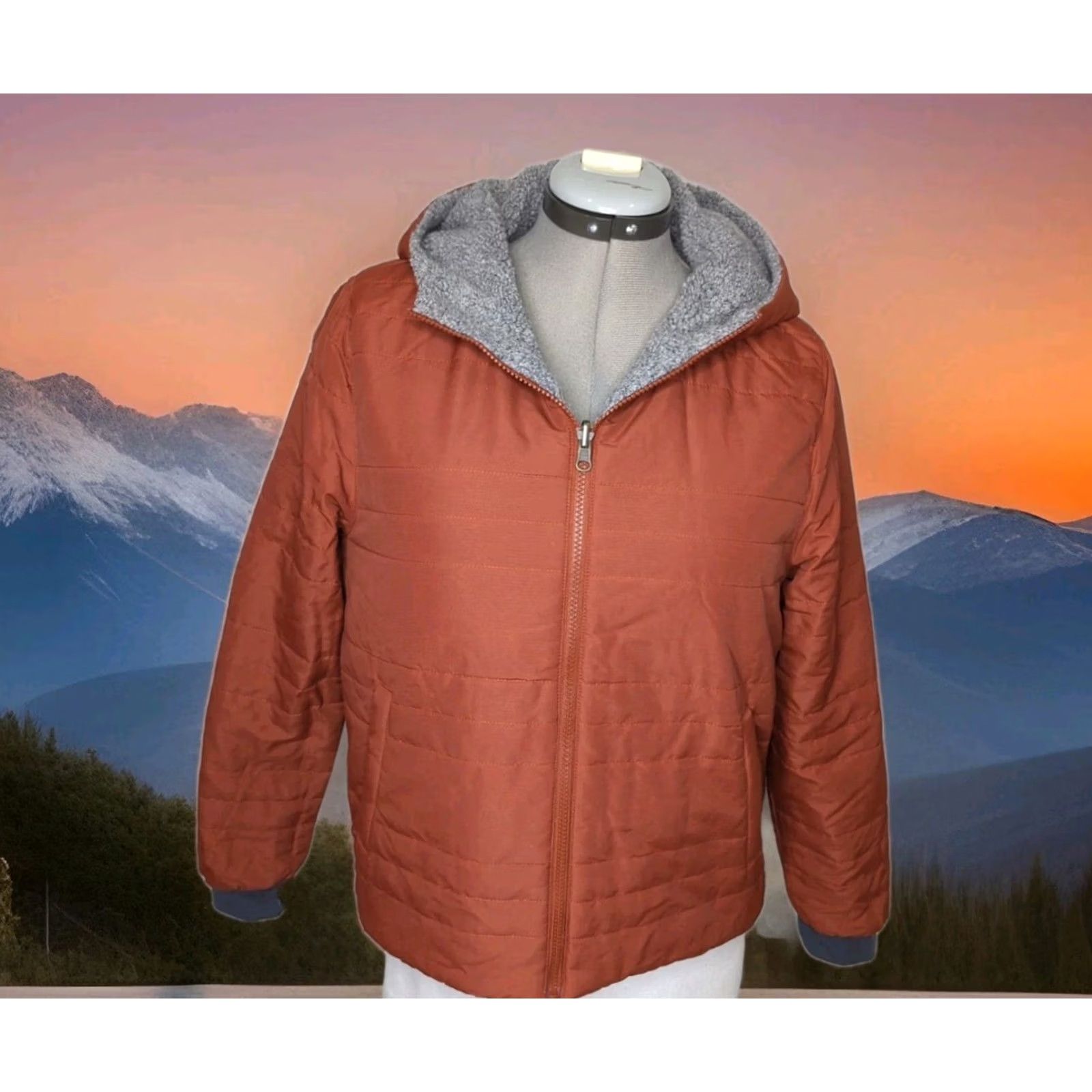 Toad&Co Toad & Co Jacket Women Medium Gray Hooded Pile Fleece Reversible Telluride Size M / US 6-8 / IT 42-44 - 7 Thumbnail