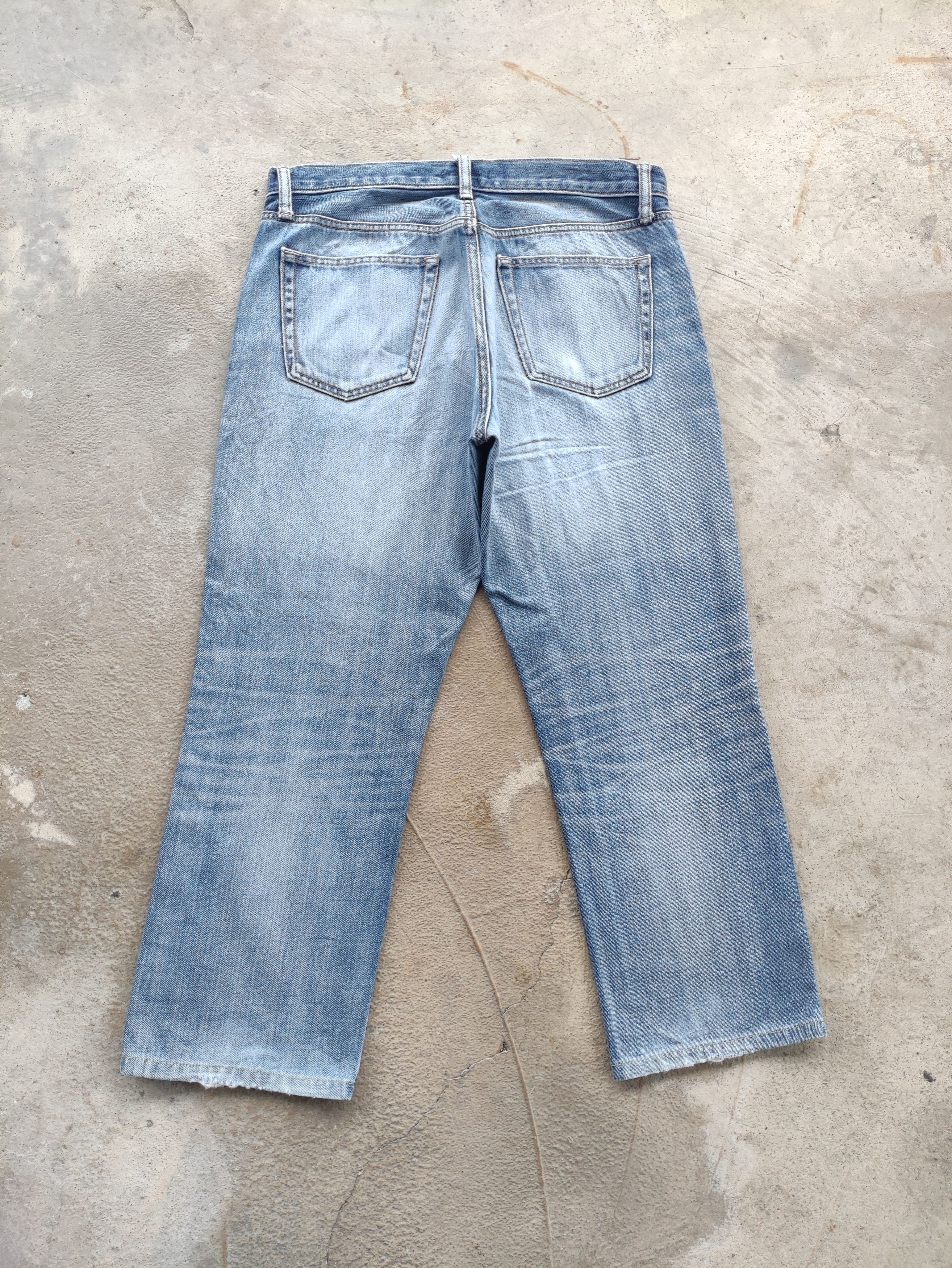 Japanese Brand Vintage Japanese Jean Distressed Faded Denim Size US 34 / EU 50 - 7 Thumbnail
