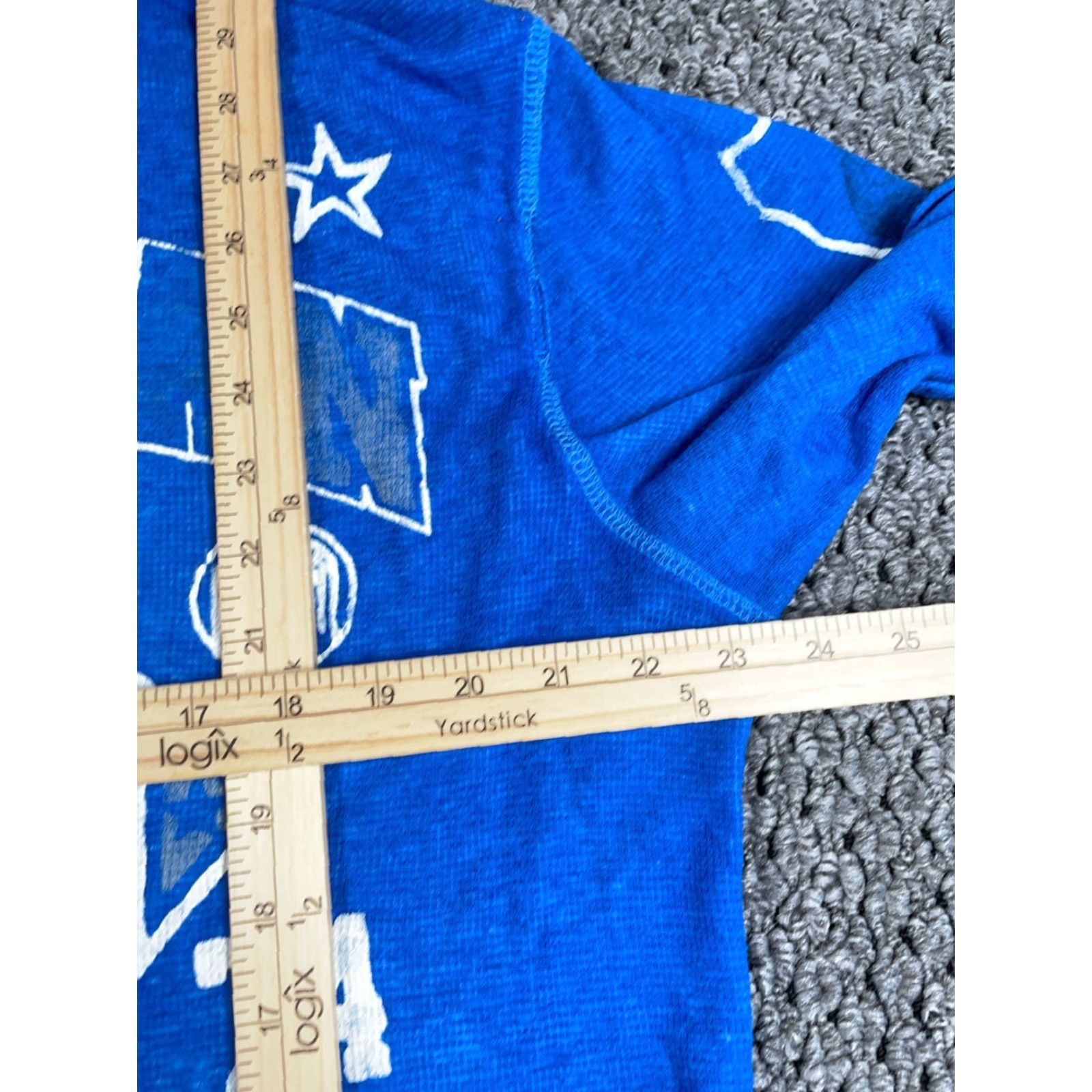 Vintage American Fighter Affliction Thermal Shirt 2XL Blue Waffle Knit MMA Y2K Adult Size US XXL / EU 58 / 5 - 6 Thumbnail