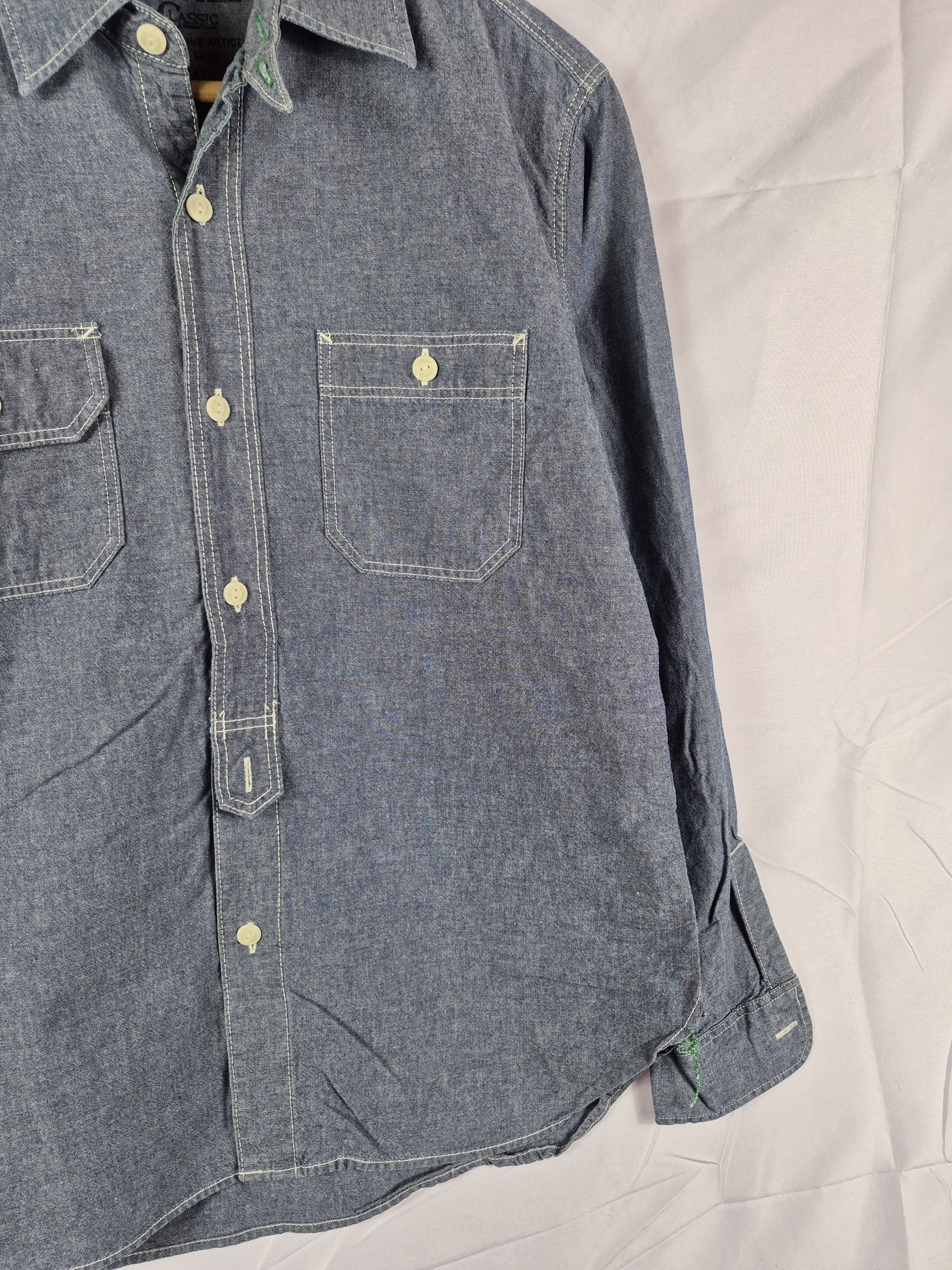 Oshkosh 🔥 Oshkosh Chambray Design Shirt Button Ups Size US S / EU 44-46 / 1 - 3 Thumbnail