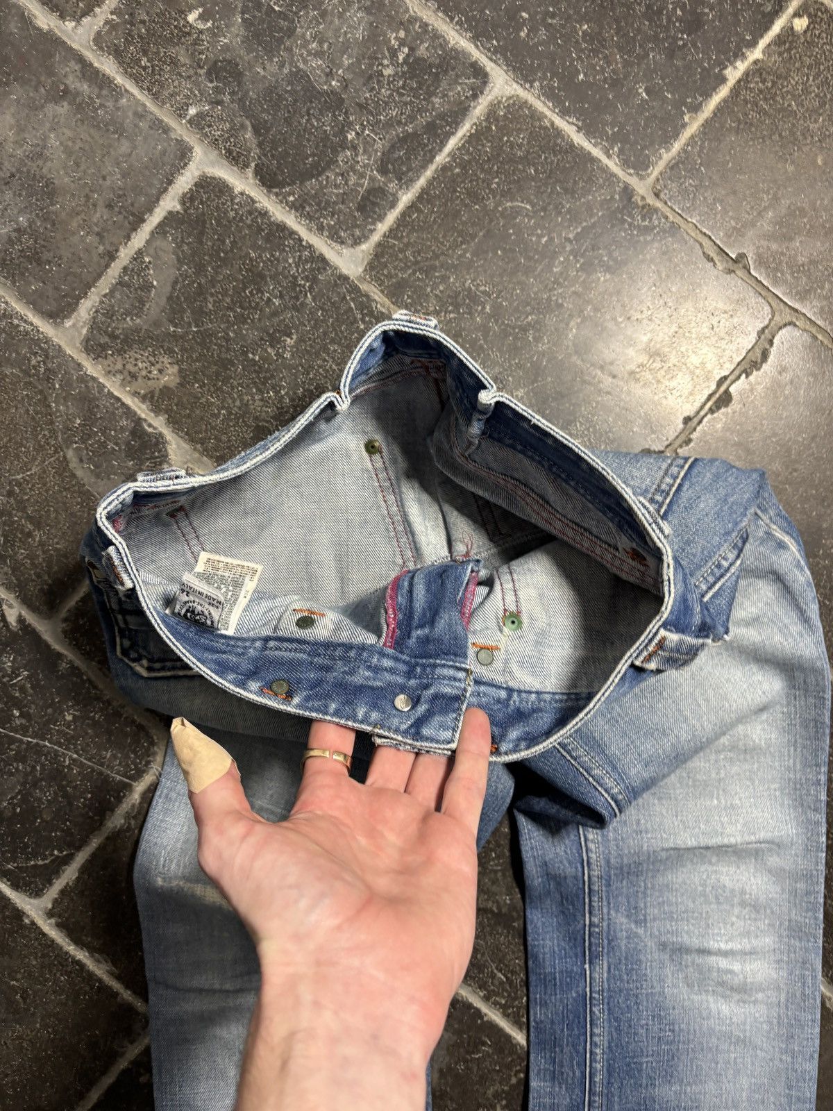 Diesel Vintage Diesel Jeans Y2K 2005 Made in Italy Denim Keate Blue Size 26" / US 2 / IT 38 - 9 Thumbnail