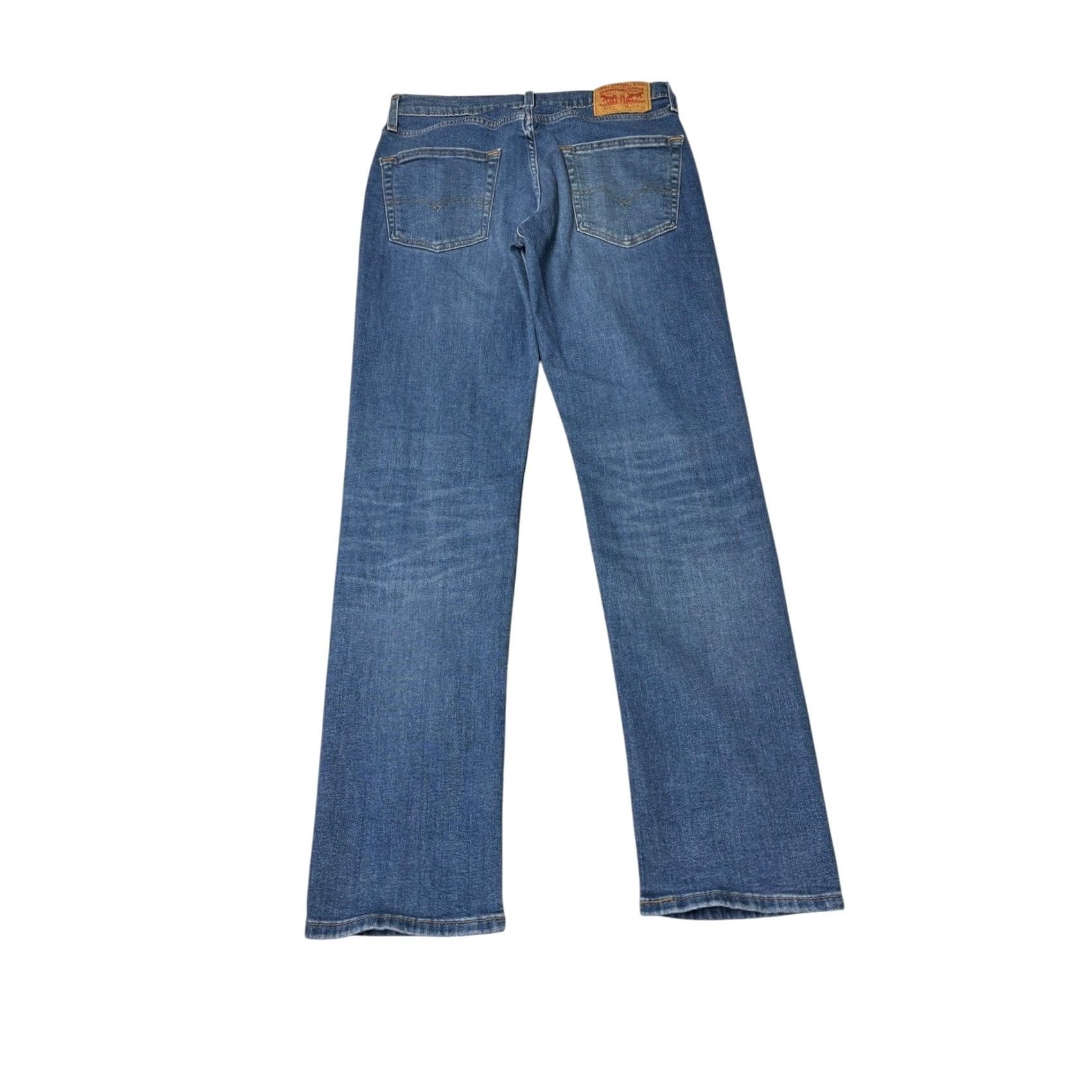 Levi's Levi's 514 Jeans Straight Fit Men 30x32 Blue Medium Wash Denim Stretch Cotton Blend 5-Pocket Regular Rise Slim Levis 500 Series Mens Jeans Size US 30 / EU 46 - 7 Thumbnail