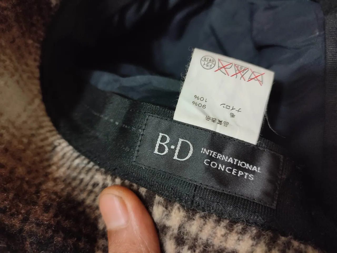 Japanese Brand B. D Japanese Check Bucket Hats Nice Design Size ONE SIZE - 7 Thumbnail