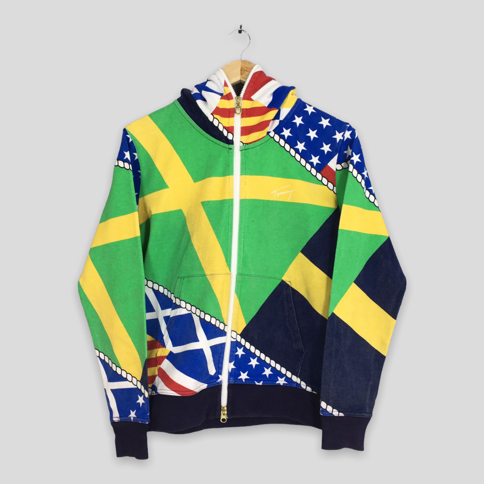 Tommy Hilfiger × Vintage Vintage Tommy Hilfiger Zipper Hoodie Small Size US S / EU 44-46 / 1 - 1 Thumbnail