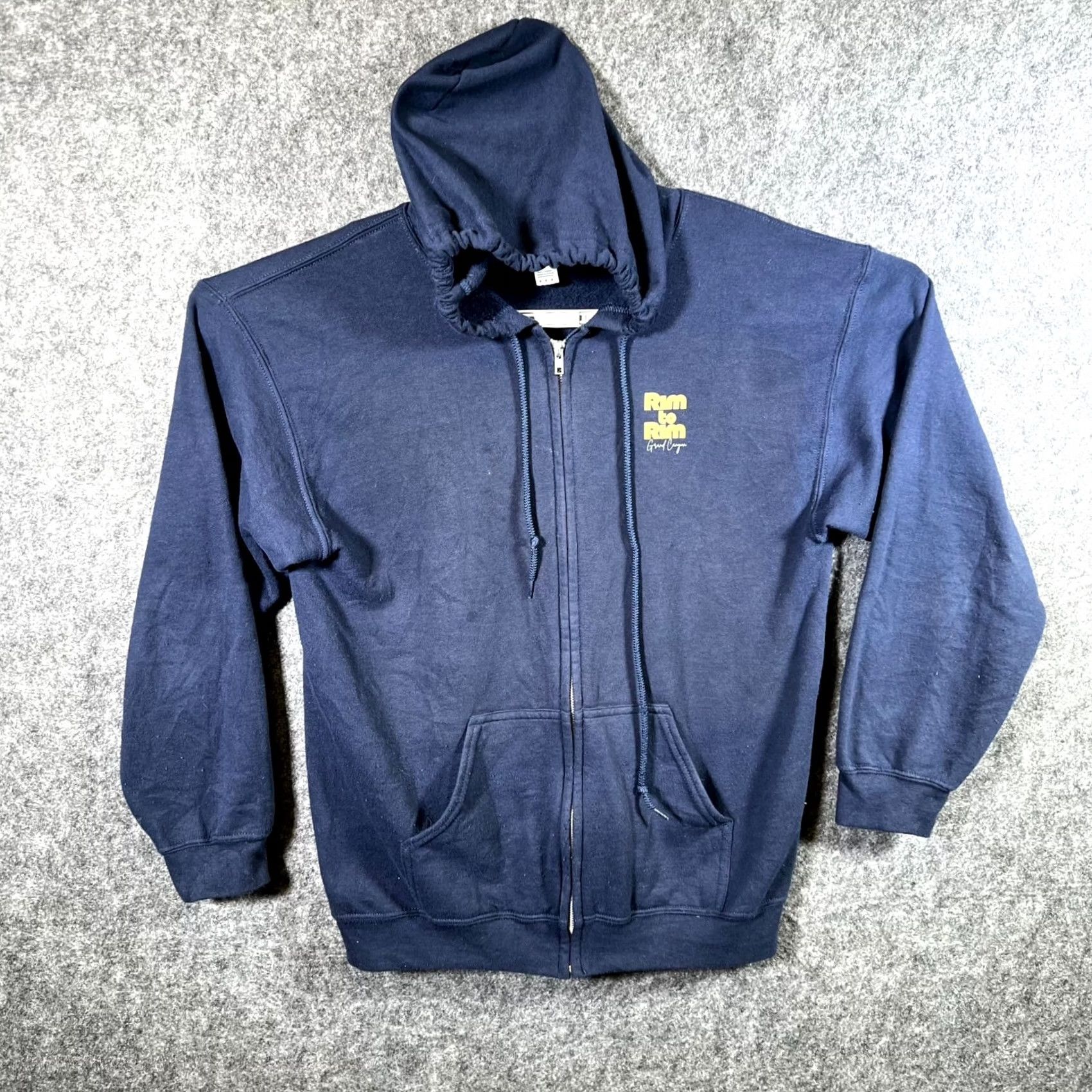 Gildan Gildan Hoodie Men's M Blue Zip-Up Fleece-Lined Running Hooded Long Sleeve Size US M / EU 48-50 / 2 - 2 Thumbnail