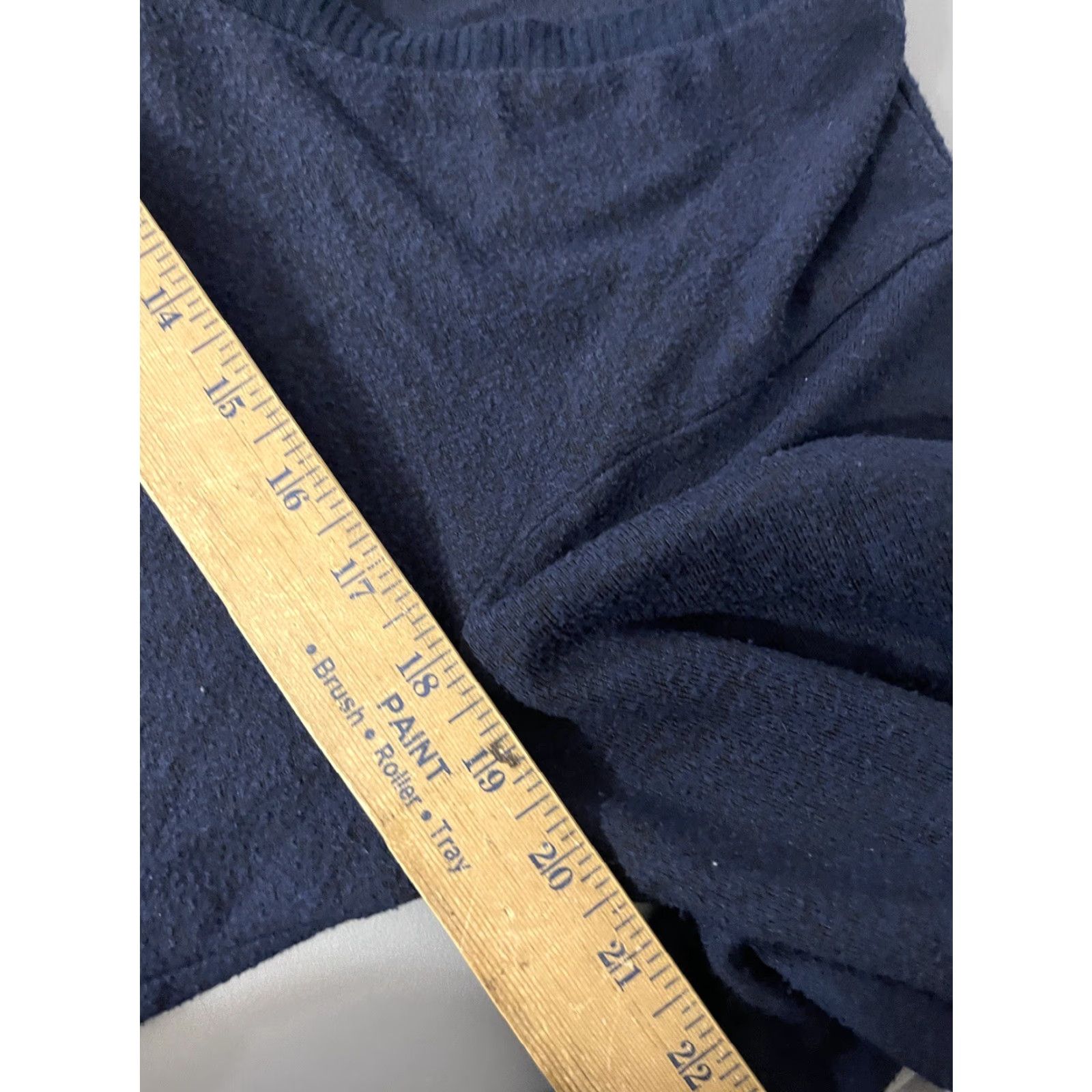 Lucky Brand Lucky Brand Sweater Top V-Neck Lightweight Small Navy Blue Size S / US 4 / IT 40 - 5 Thumbnail
