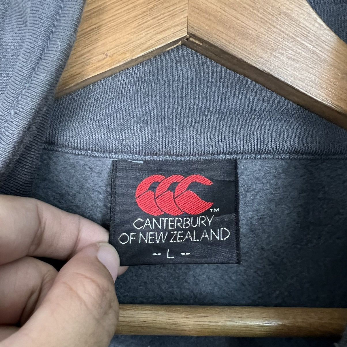 Canterbury of New Zealand Vintage 90's CANTERBURY Half Zipper Sweatshirt #4180-C191 Size US L / EU 52-54 / 3 - 13 Thumbnail