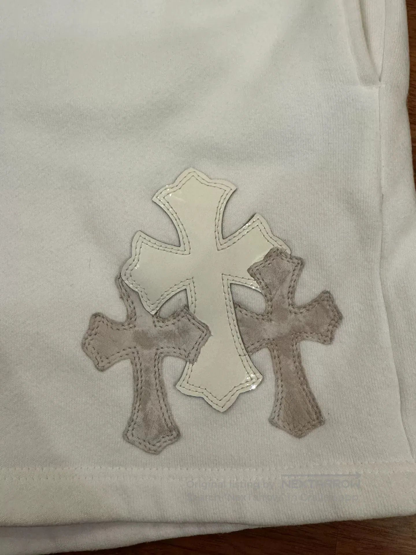 Chrome Hearts chrome hearts white leather patch shorts. Size US 34 / EU 50 - 2 Thumbnail