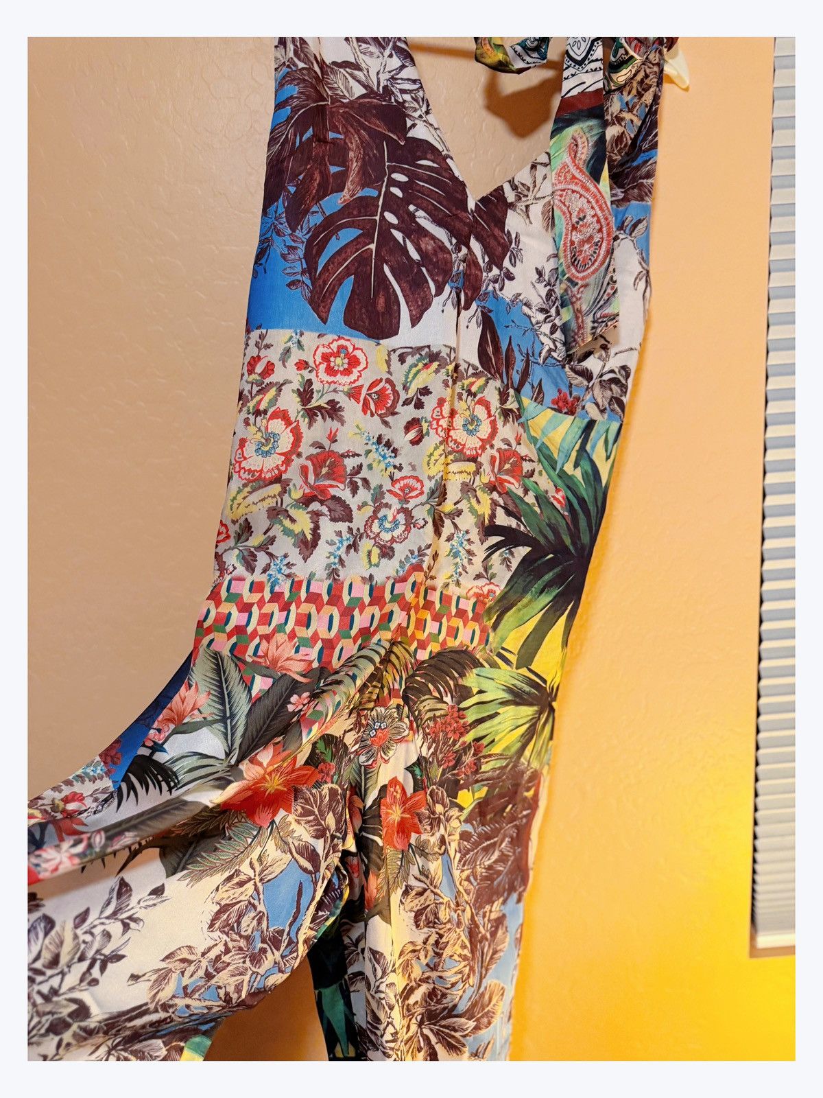 Other Boho Tropical Patchwork Jumpsuit – Size L (NWT without tag) Size 34" / US 12 / IT 48 - 4 Thumbnail