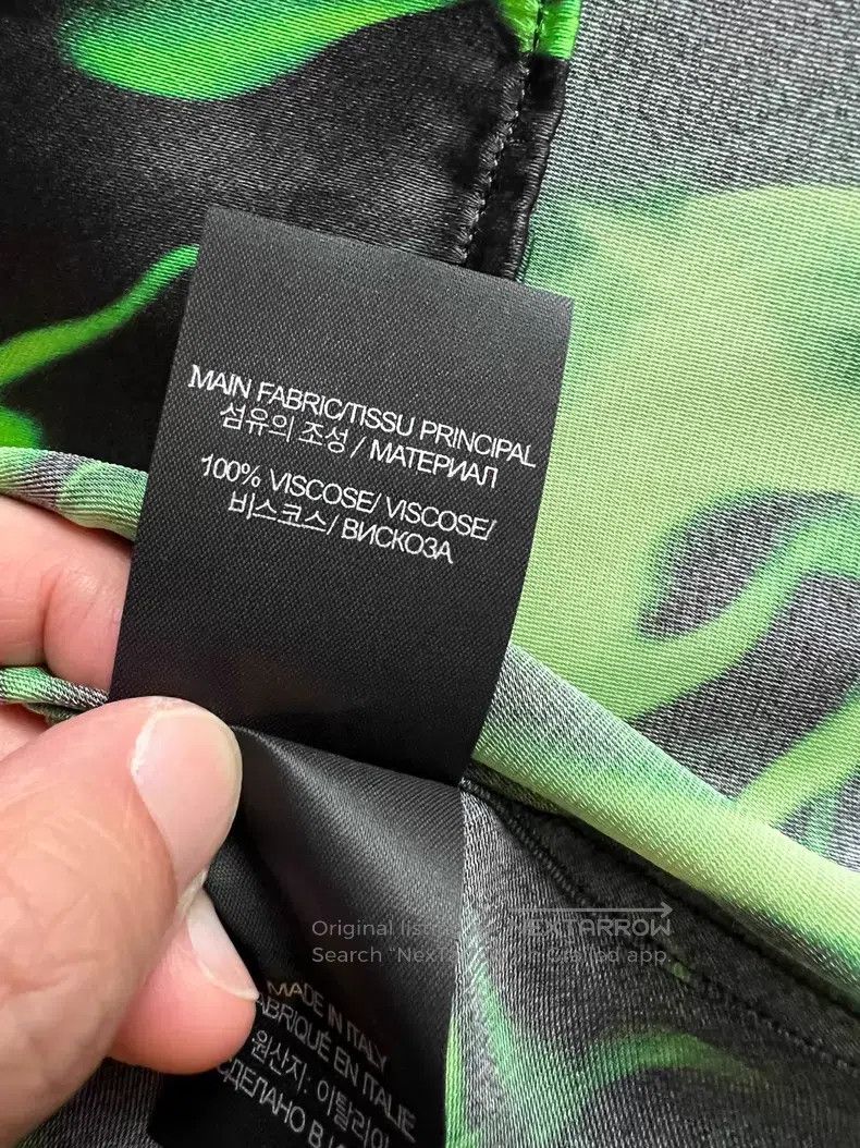 Vetements Vetements Green Smoke Printed Shirt Size US S / EU 44-46 / 1 - 8 Thumbnail