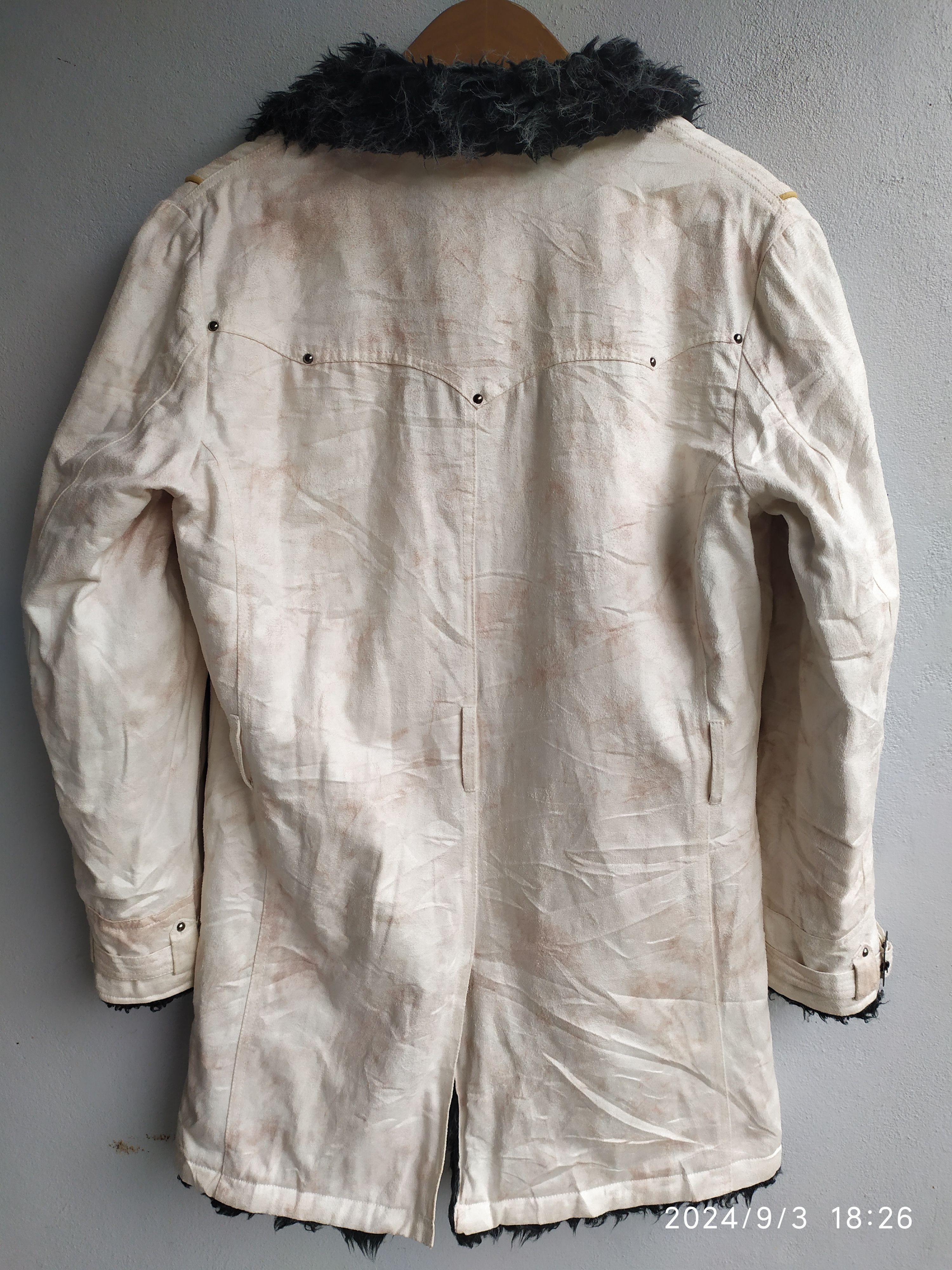 If Six Was Nine × Japanese Brand × Le Grande Bleu (L.G.B.) IN THE ATTIC Japanese Brand Fur Biker Jacket Rare Design Size US M / EU 48-50 / 2 - 2 Thumbnail