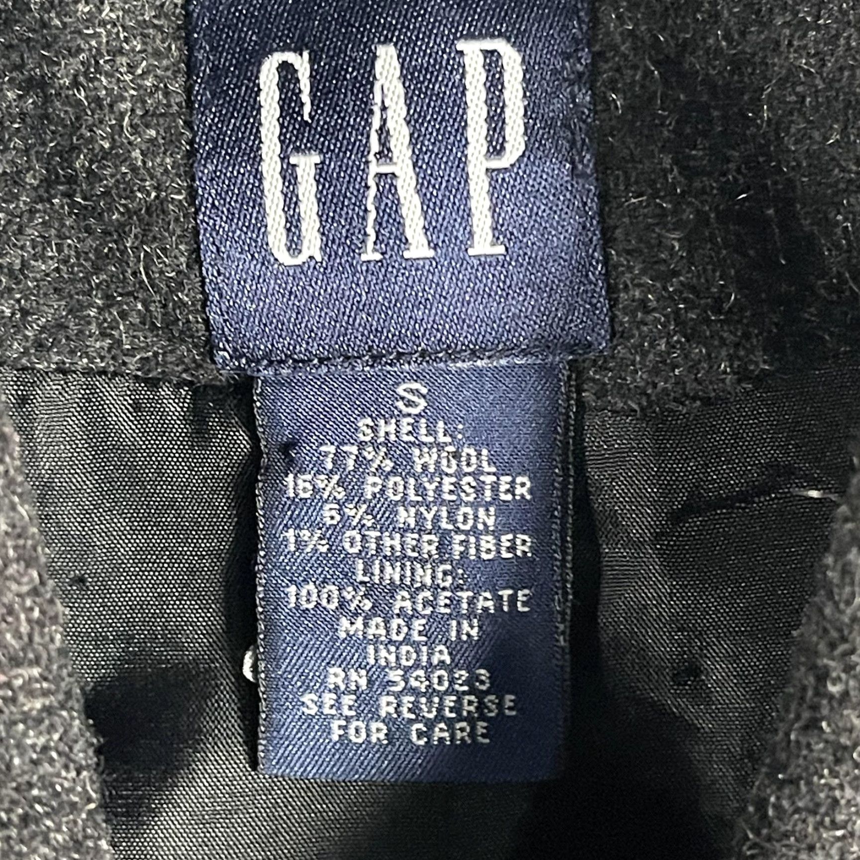 Gap GAP Jacket Womens Small Gray Wool Blend Lined Button Front Coat Pockets Size S / US 4 / IT 40 - 4 Thumbnail