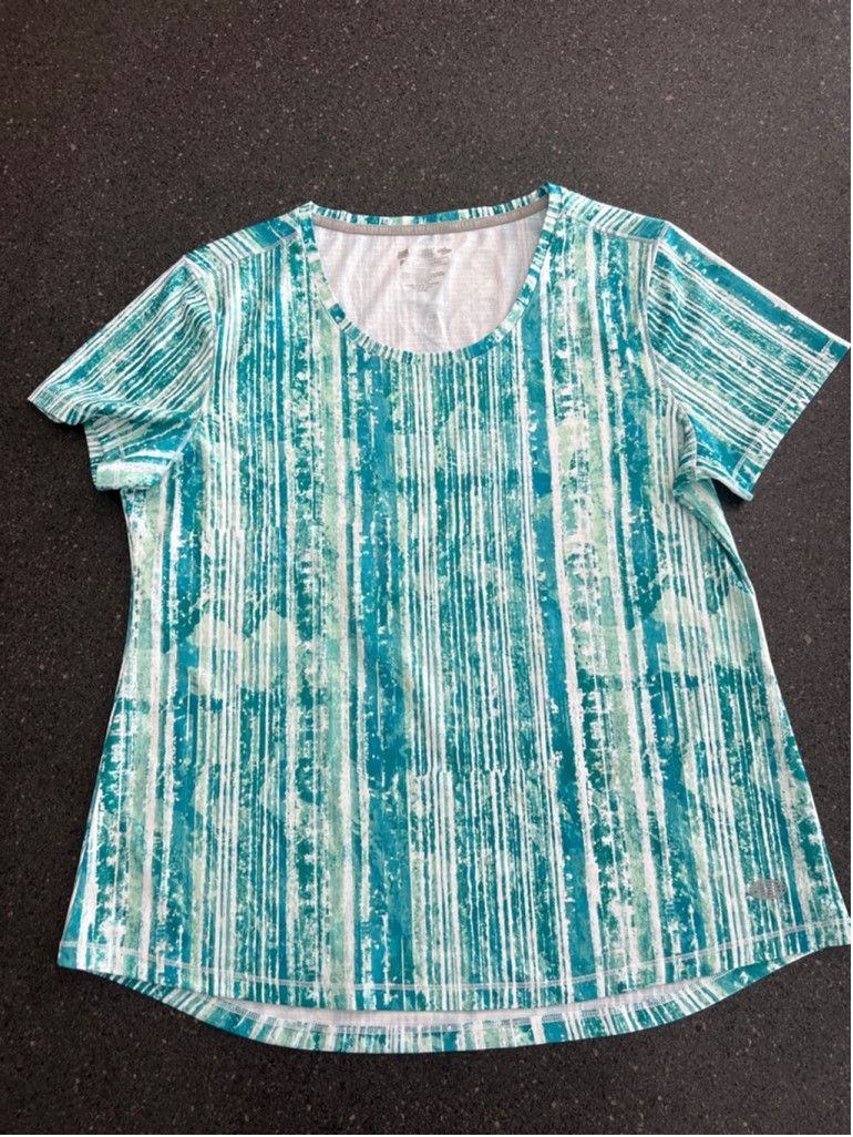 Free Country Reel Legends women’s Blue V-Neck Athletic Shirt size PL Size L / US 10 / IT 46 - 6 Thumbnail