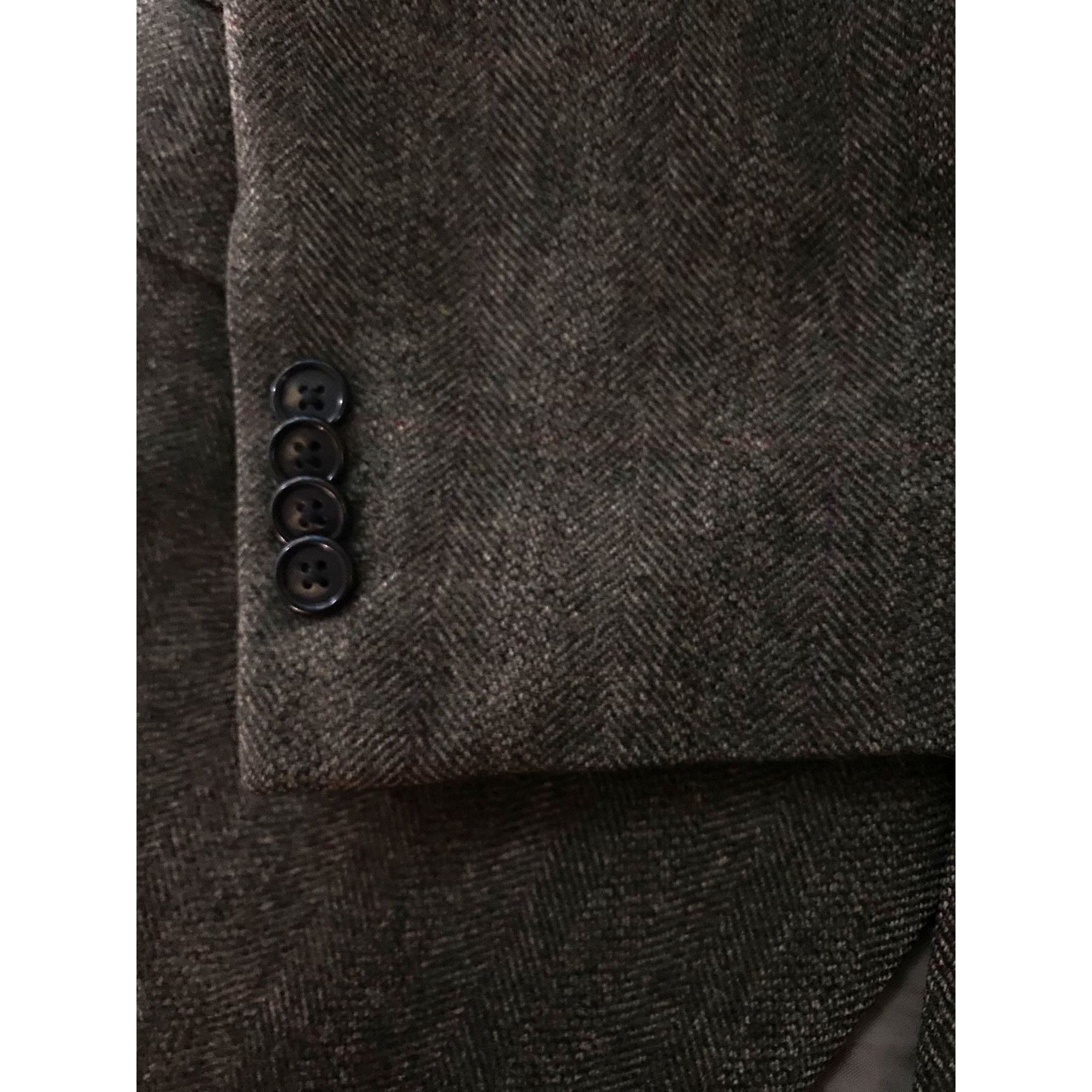 Ralph Lauren Lauren Ralph Lauren Silver Label Mens Herringbone Blazer Twe Size 40R - 6 Thumbnail